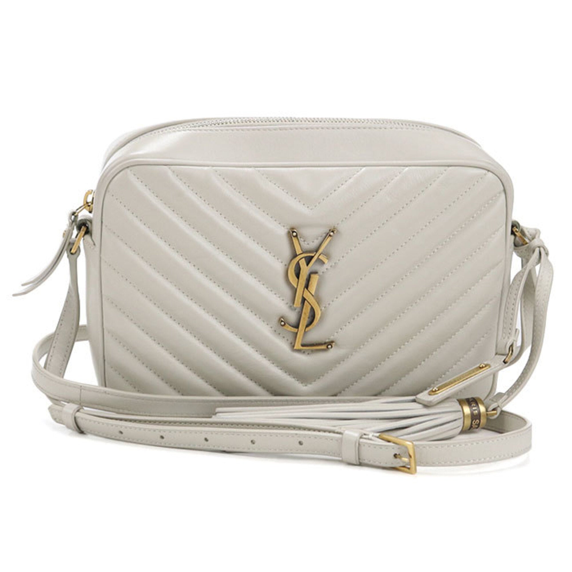 Saint Laurent White Leather Shoulder Bag (Pre-Owned)