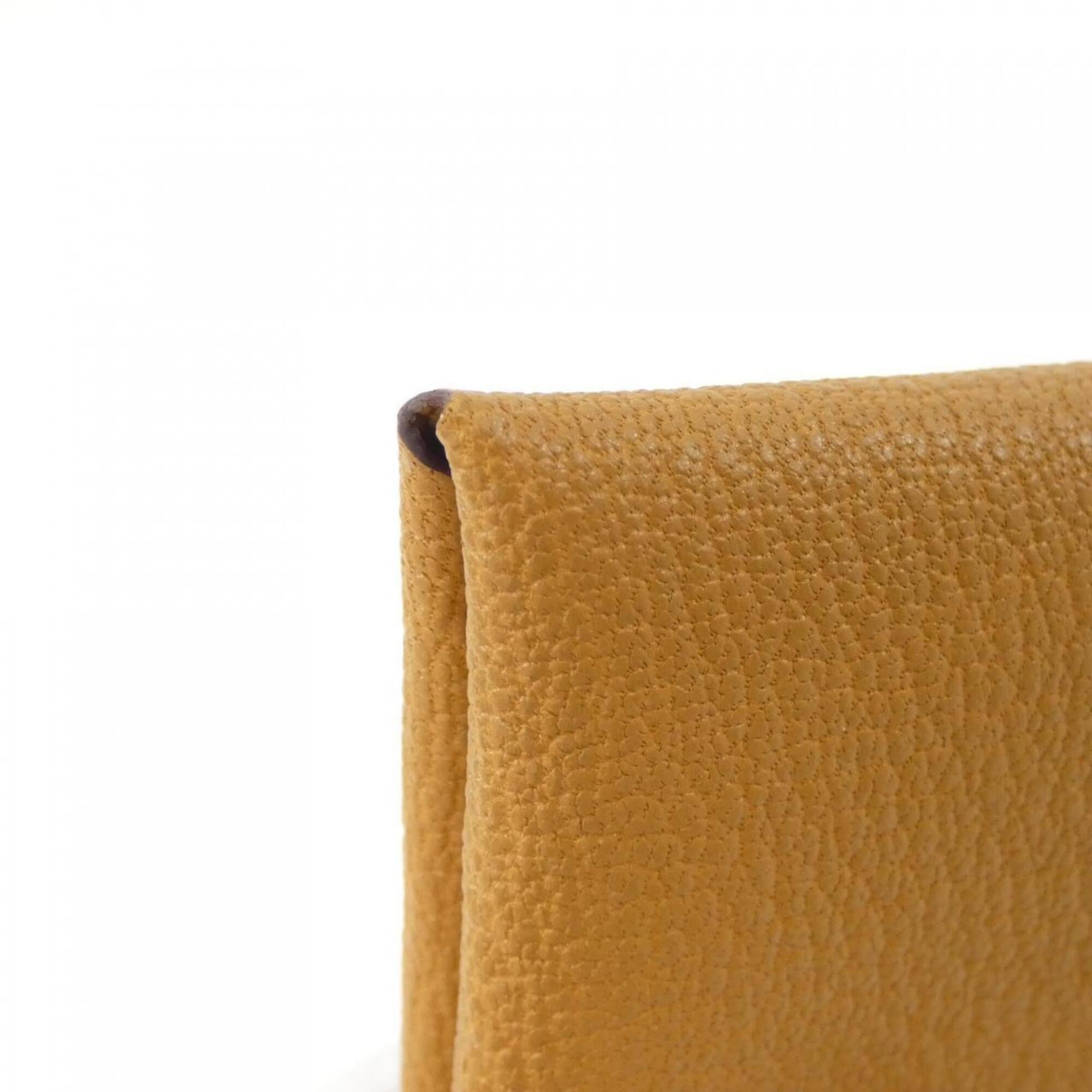 Hermes Caramel Chevre Leather Coin Purse/Coin Case (Pre-Owned)