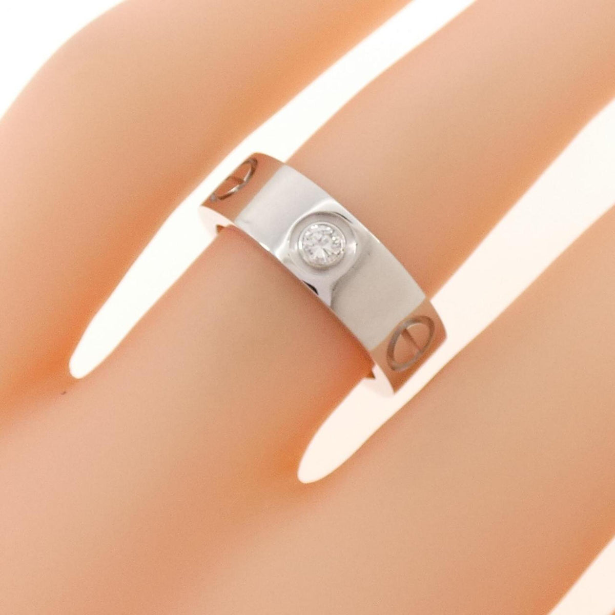 Cartier White Gold White Gold (18K) Band Ring (Pre-Owned)