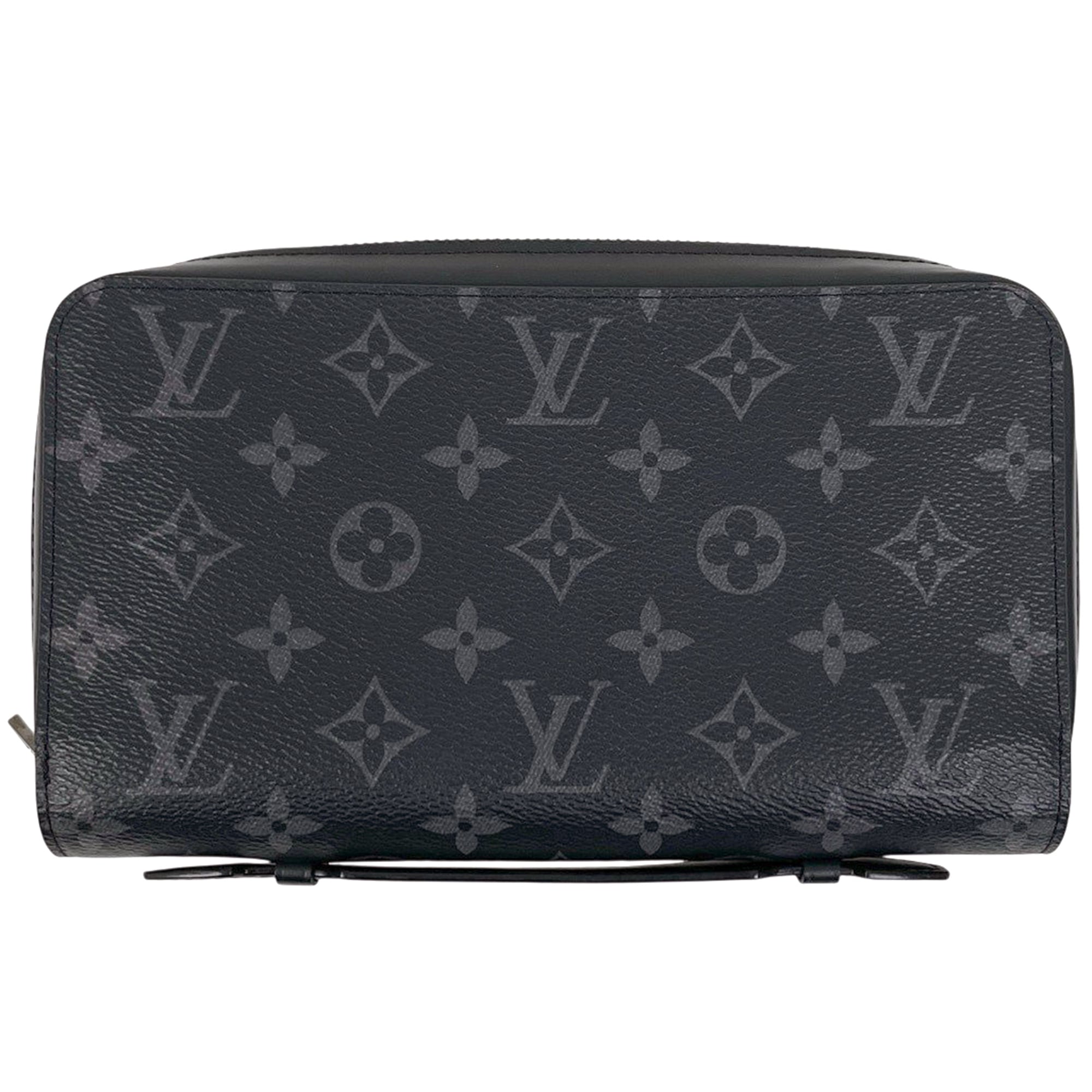 Louis Vuitton Black Noir Monogram Eclipse Long Wallet (Bi-Fold) (Pre-Owned)