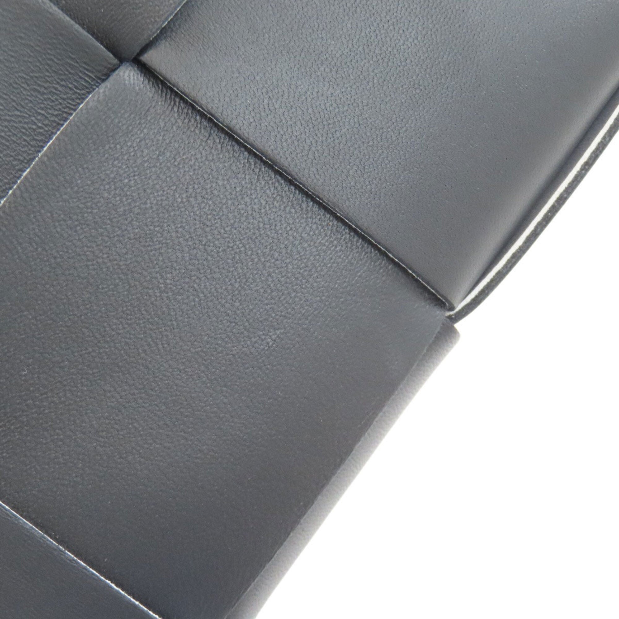 Bottega Veneta Black Leather Shoulder Bag (Pre-Owned)