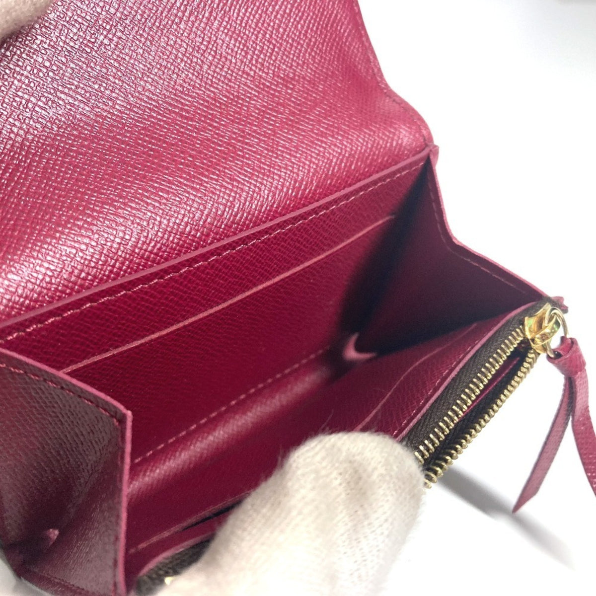 Louis Vuitton Brown Pink Metal Wallet (Bi-Fold) (Pre-Owned)