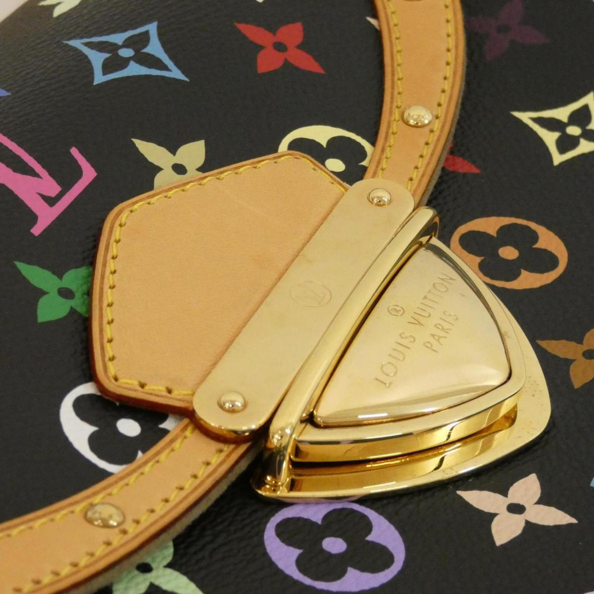 Louis Vuitton Black Coated Canvas Handbag (Pre-Owned)