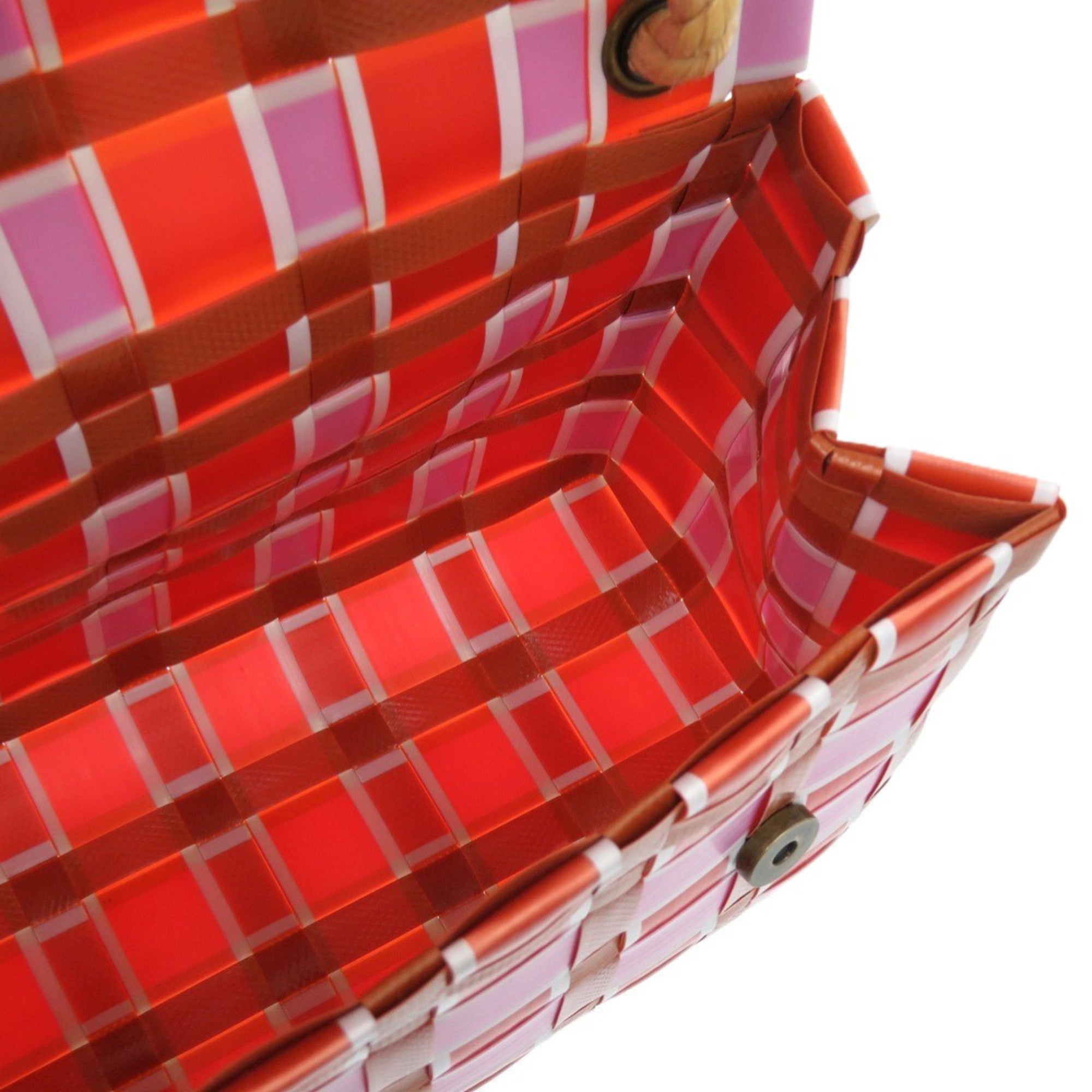 Marni Pink Red Color Polypropylene Tote Bag (Pre-Owned)