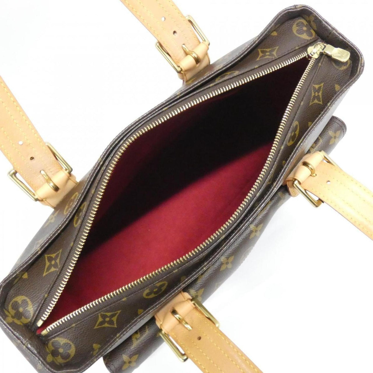Louis Vuitton Brown Coated Canvas Handbag (Pre-Owned)