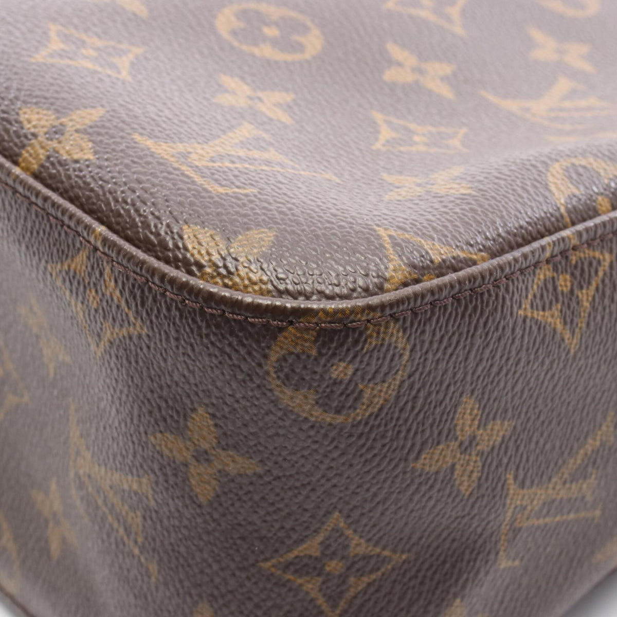 Louis Vuitton Brown Monogram Coated Canvas Handbag Shoulder Bag (Pre-Owned)