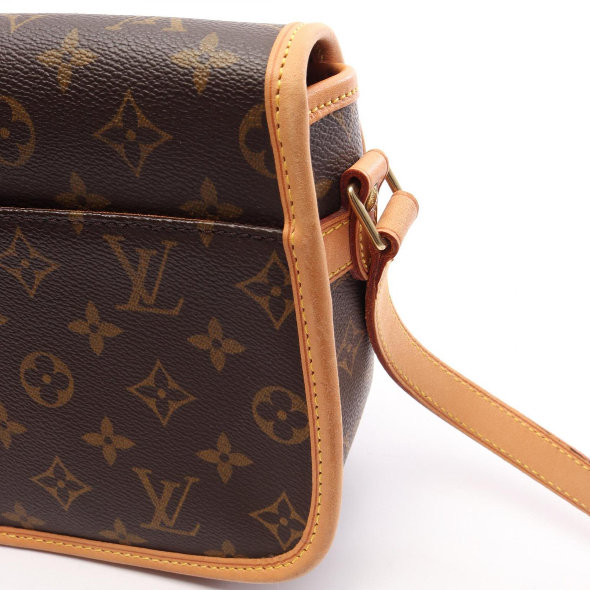 Louis Vuitton Brown Pvc Coated Canvas Leather Handbag Shoulder Bag (Pre-Owned)