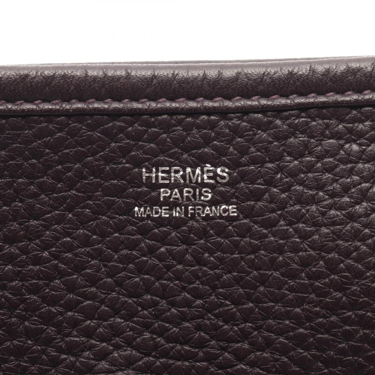 Hermes Purple Raisin Taurillon Clemence Leather Shoulder Bag (Pre-Owned)