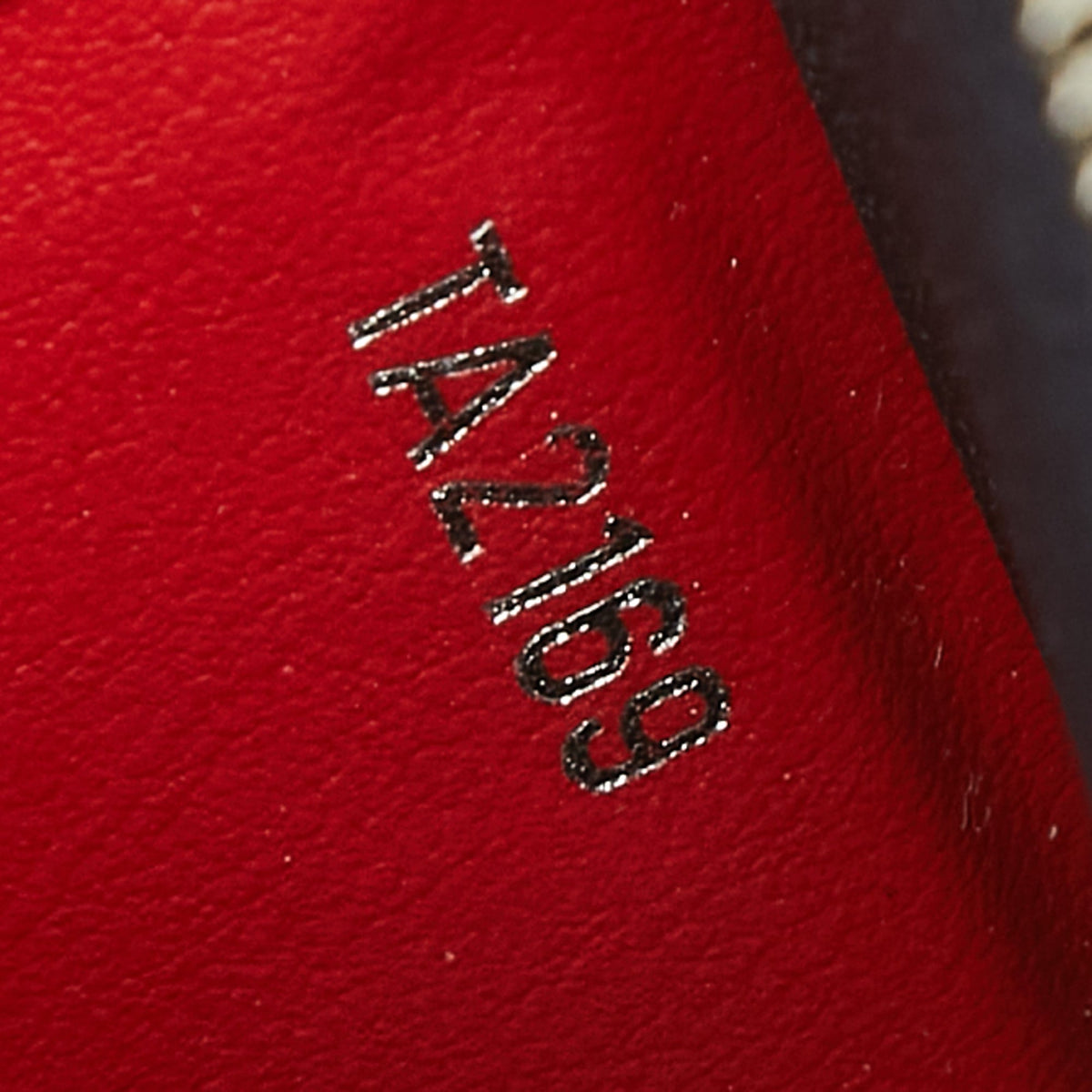 Louis Vuitton Navy Red Color Leather Clutch Bag (Pre-Owned)