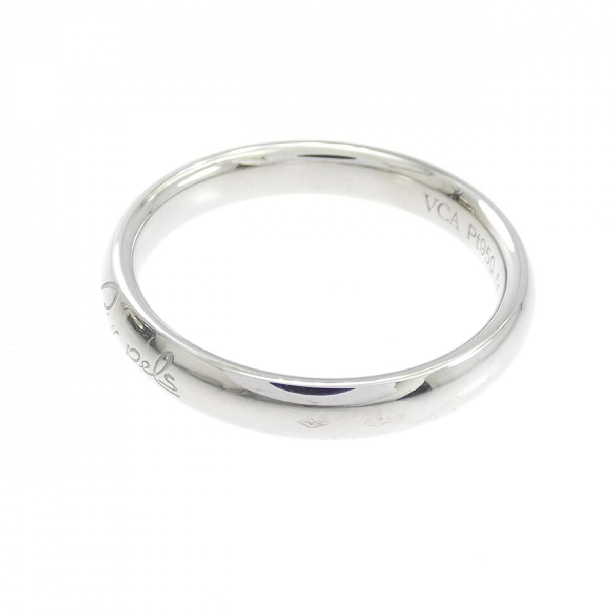 Van Cleef & Arpels Platinum 950 Band Ring (Pre-Owned)