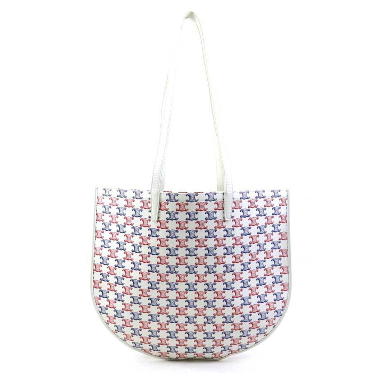 Celine Blue Red Color White Pvc Shoulder Bag (Pre-Owned)