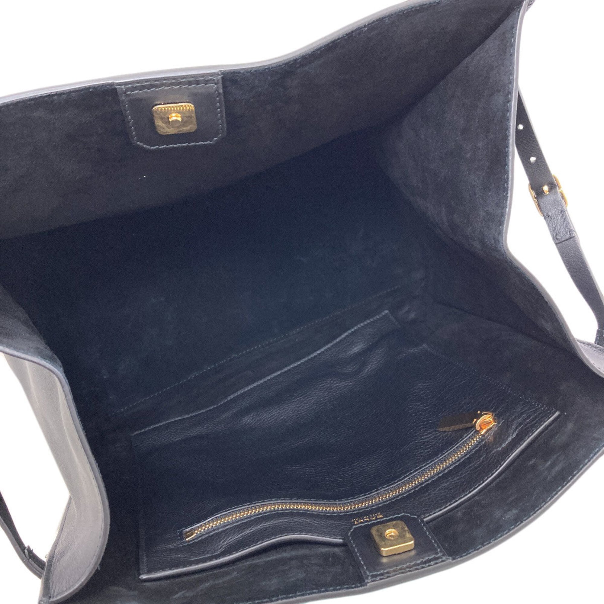 Bally Black Leather Tote Bag (Pre-Owned)