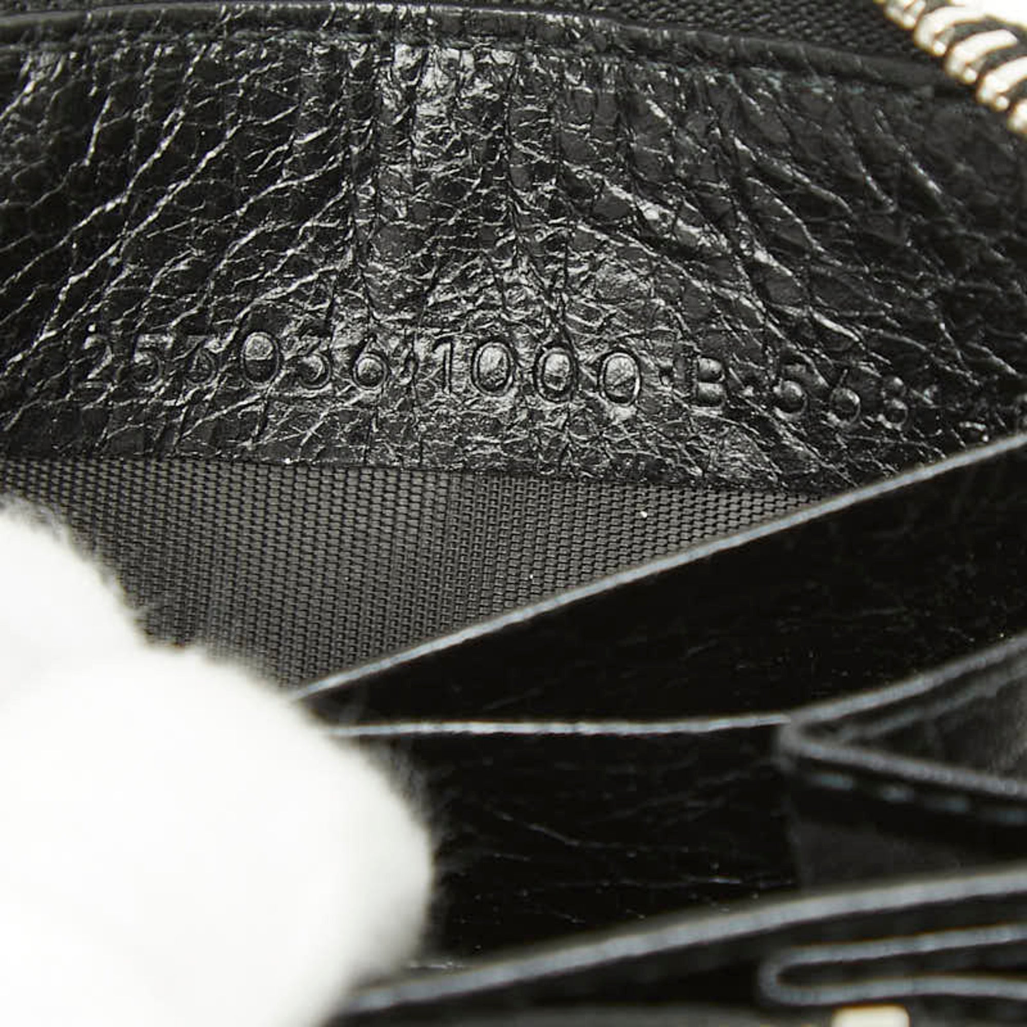 Balenciaga Black Leather Long Wallet (Bi-Fold) (Pre-Owned)