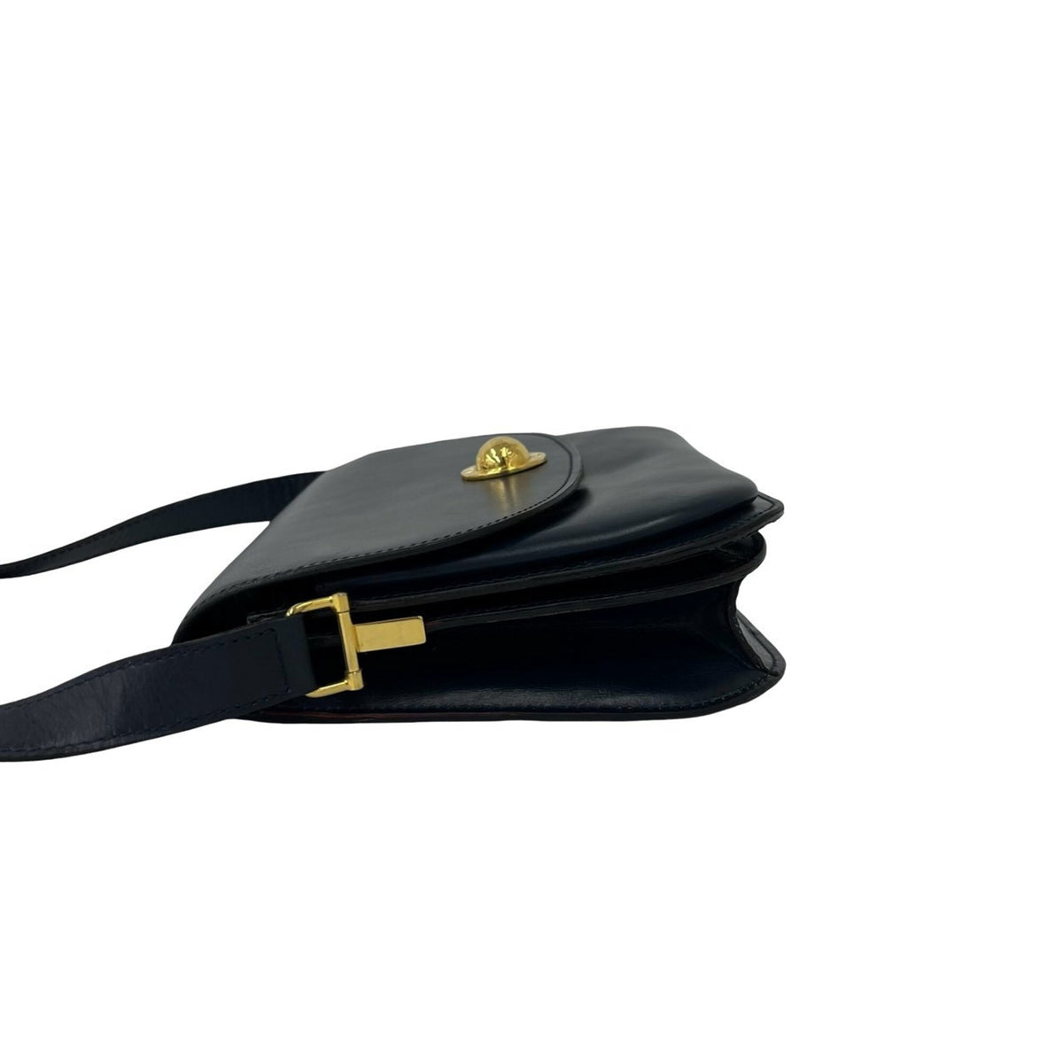 Celine Navy Leather Pochette Shoulder Bag (Pre-Owned)