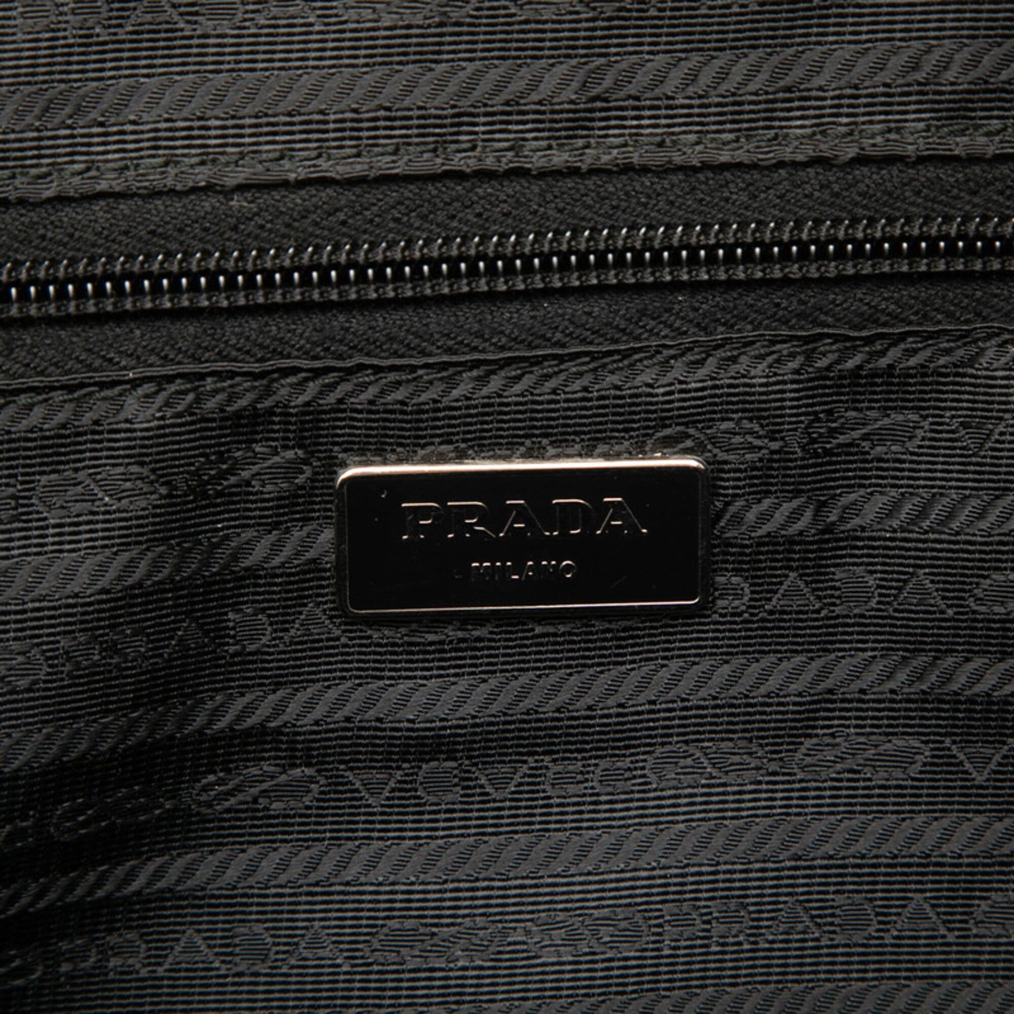 Prada Multi-Color Canvas Handbag Shoulder Bag (Pre-Owned)