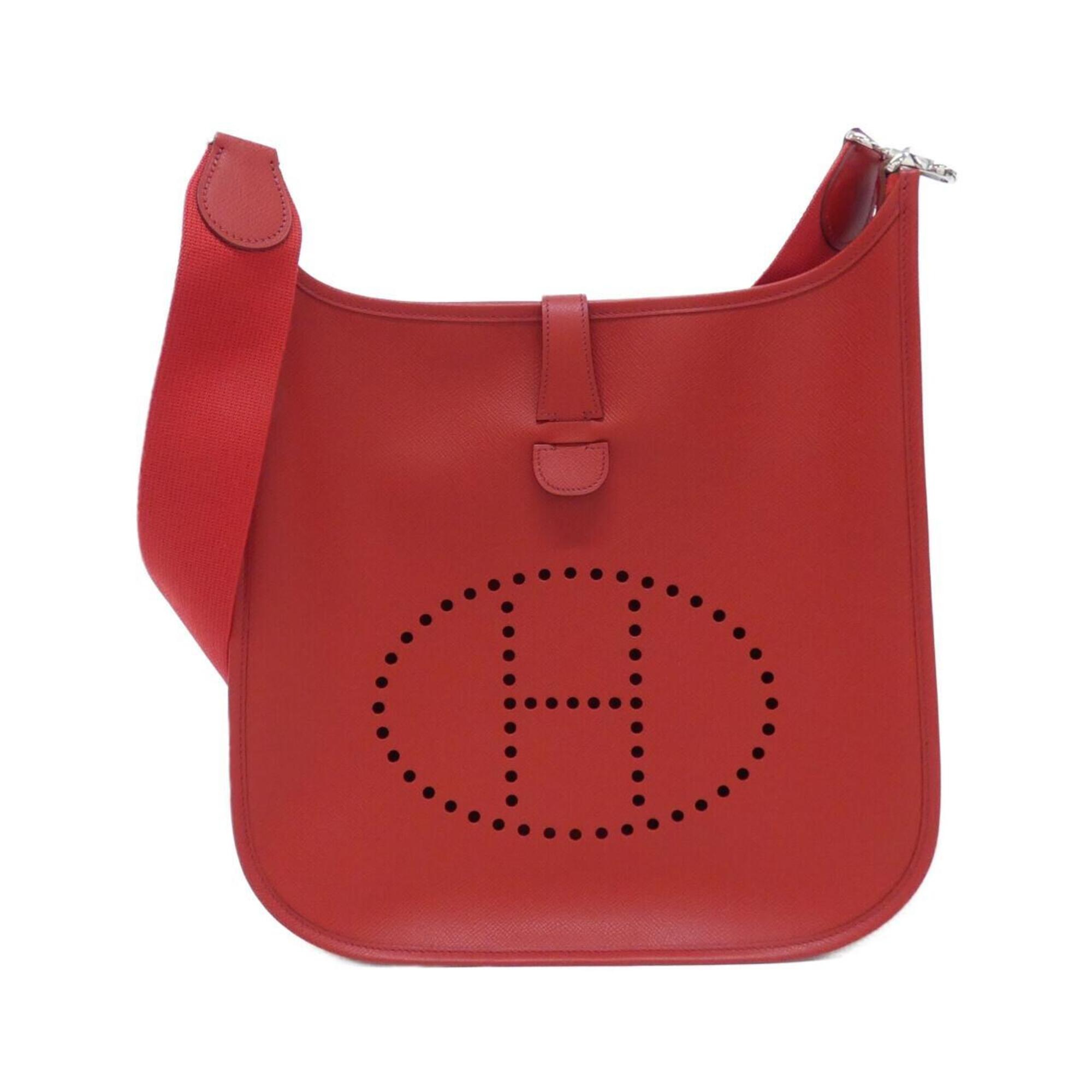 Hermes Red Color Epsom Leather Shoulder Bag (Pre-Owned)
