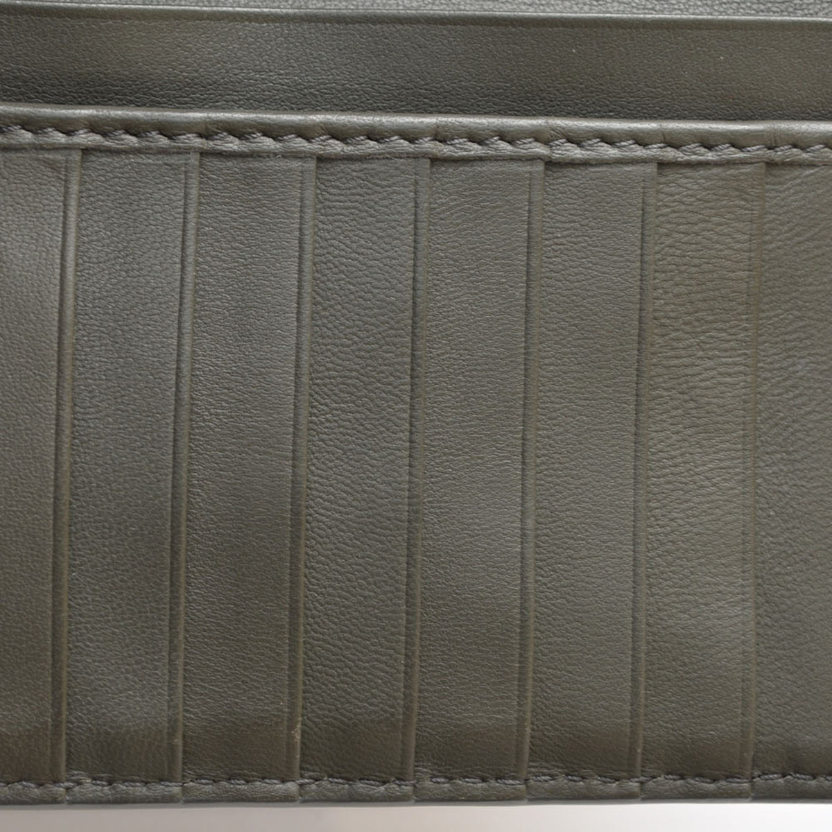 Bottega Veneta Black Khaki Leather Coin Purse/Coin Case (Pre-Owned)