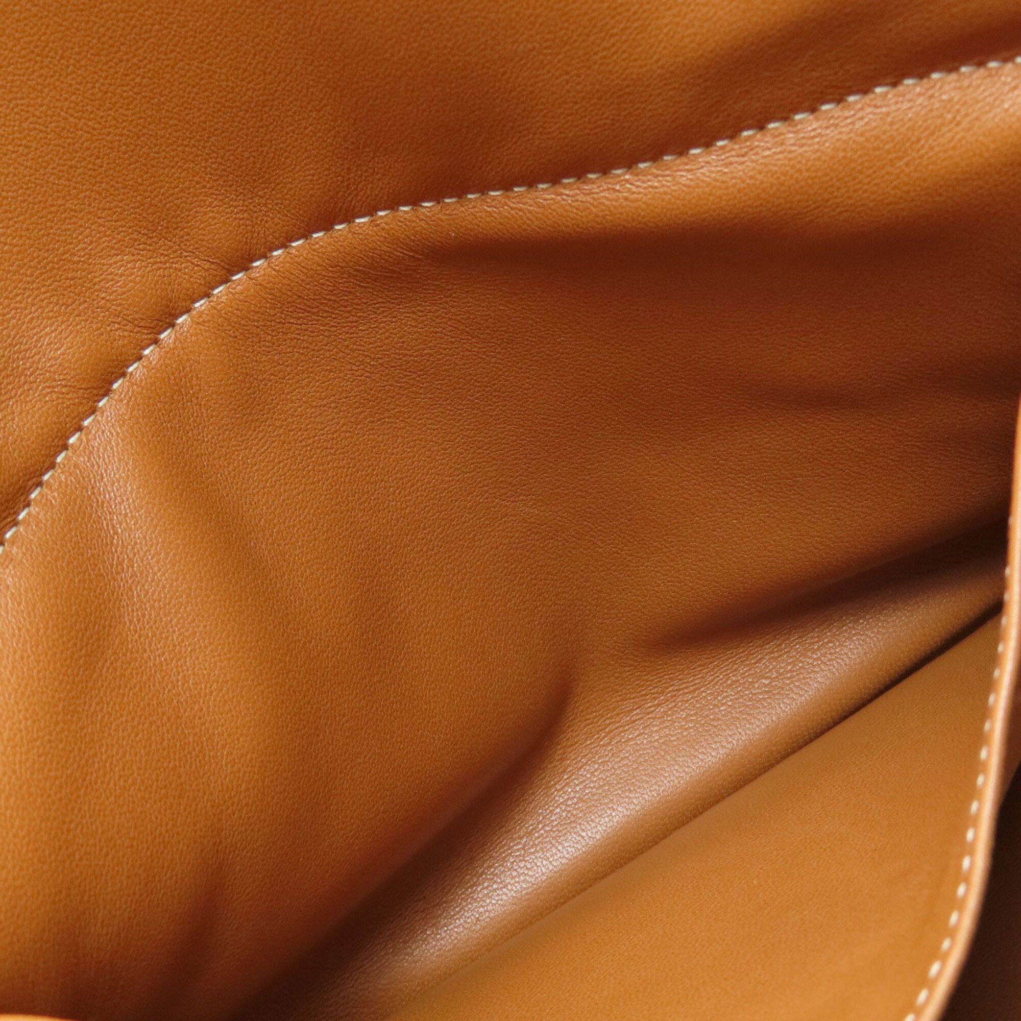 Hermes Gold Leather Handbag (Pre-Owned)
