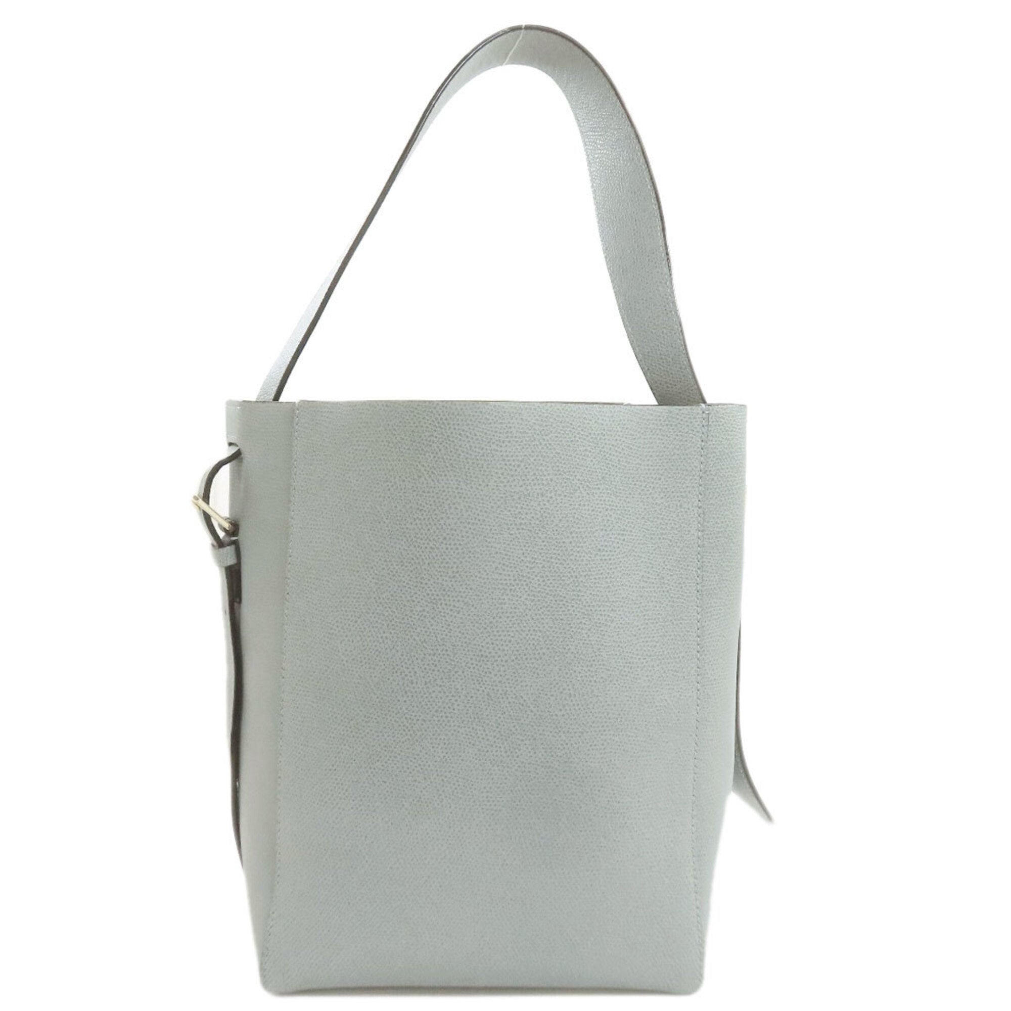 Valextra Light Blue Leather Shoulder Bag (Pre-Owned)