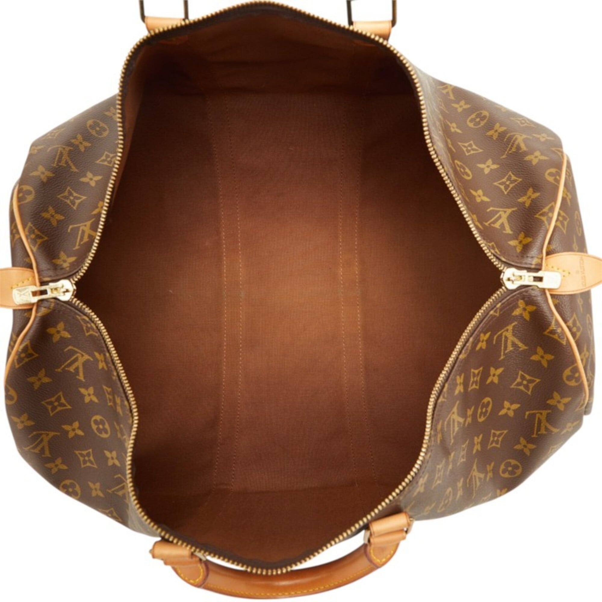Louis Vuitton Monogram Brown Pvc Leather Boston Bag Handbag (Pre-Owned)