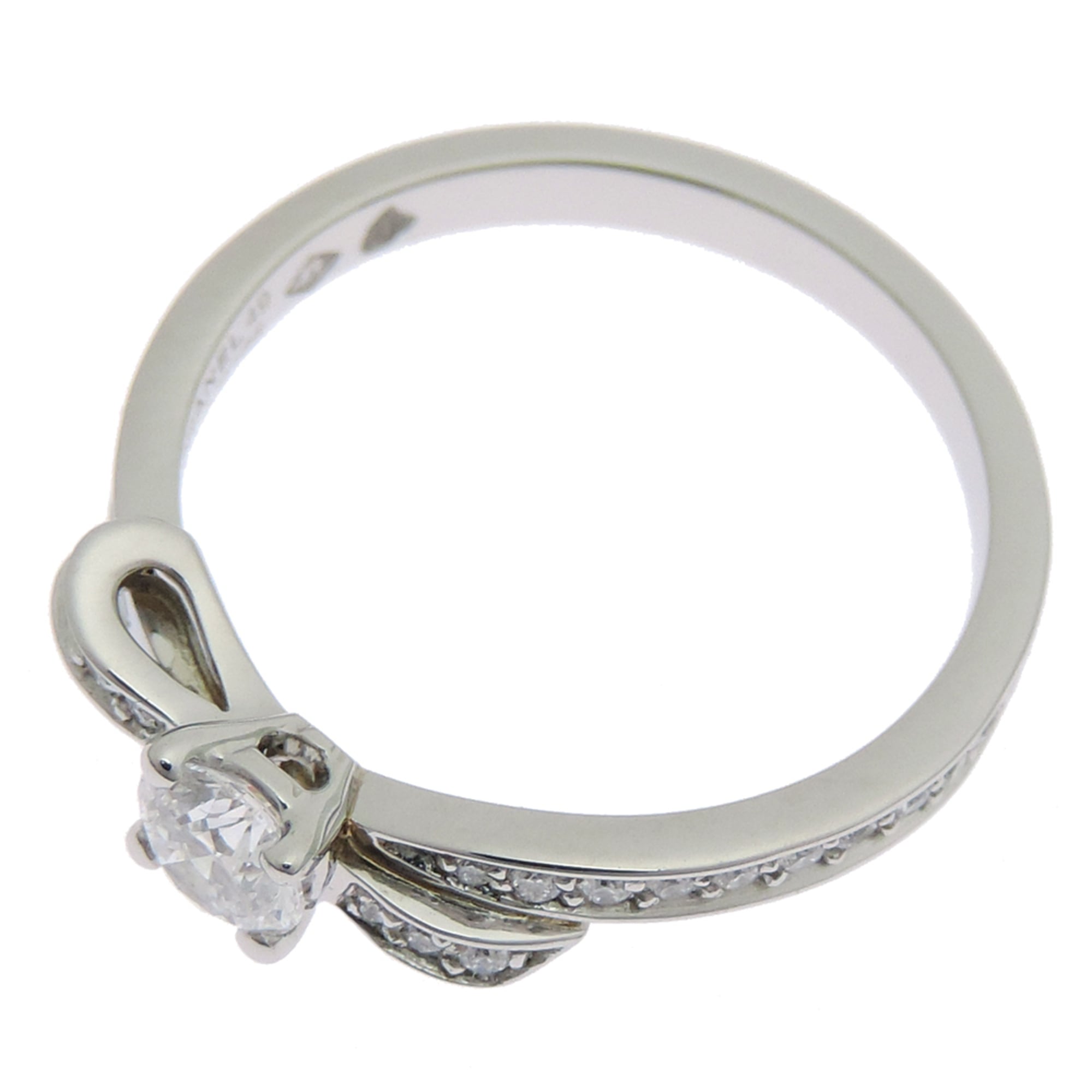 Chanel Platinum 950 Band Ring (Pre-Owned)