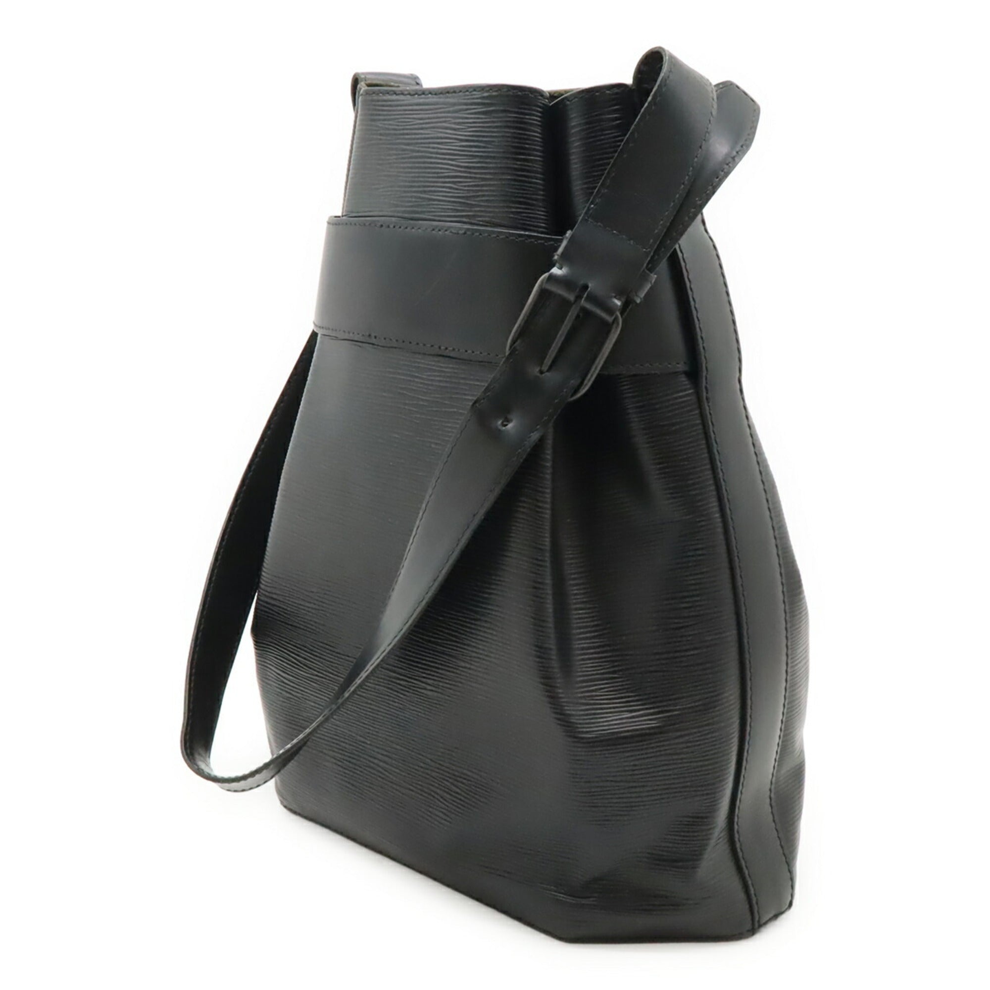 Louis Vuitton Noir Epi Leather Pouch Shoulder Bag (Pre-Owned)