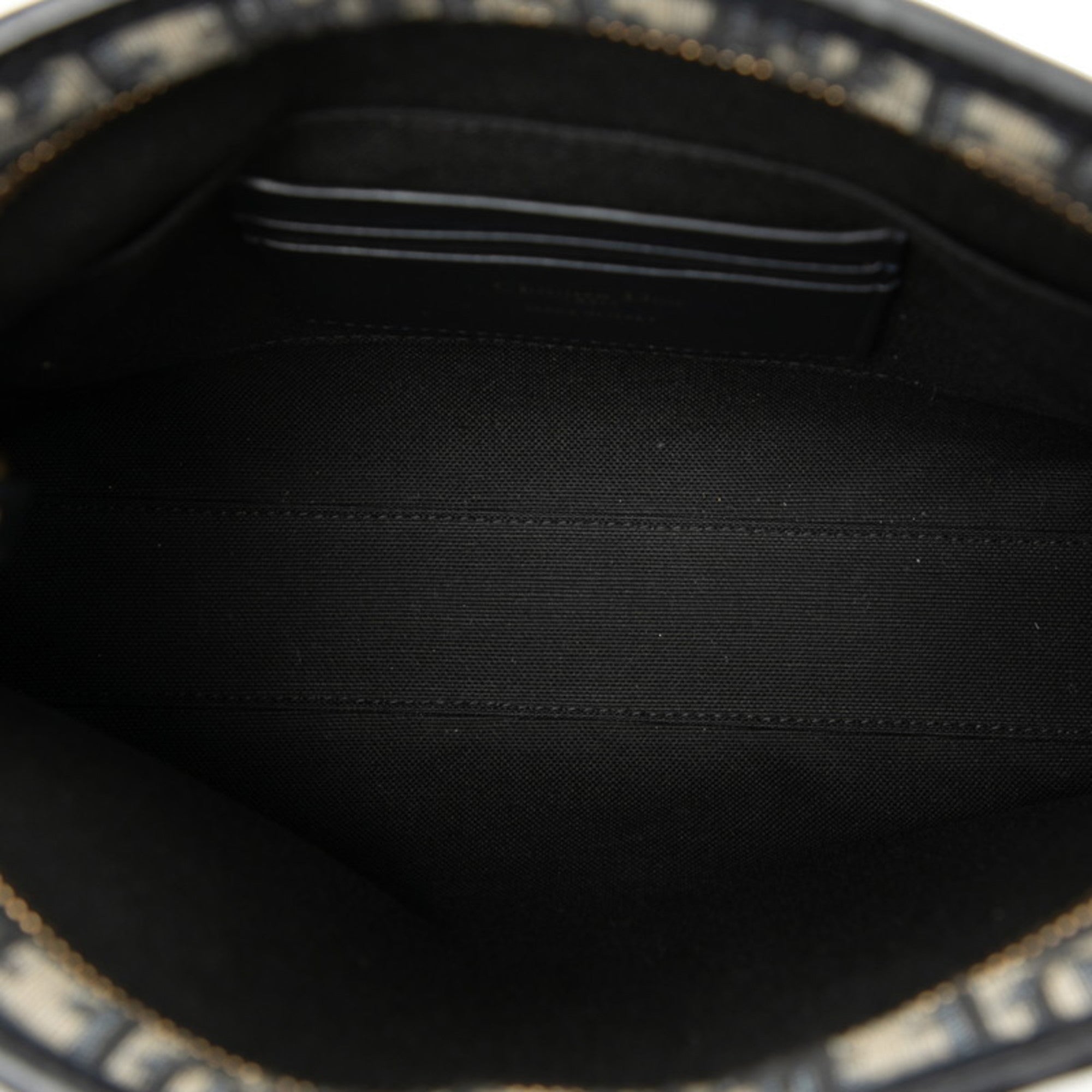 Christian Dior Navy Canvas Leather Clutch Bag (Pre-Owned)