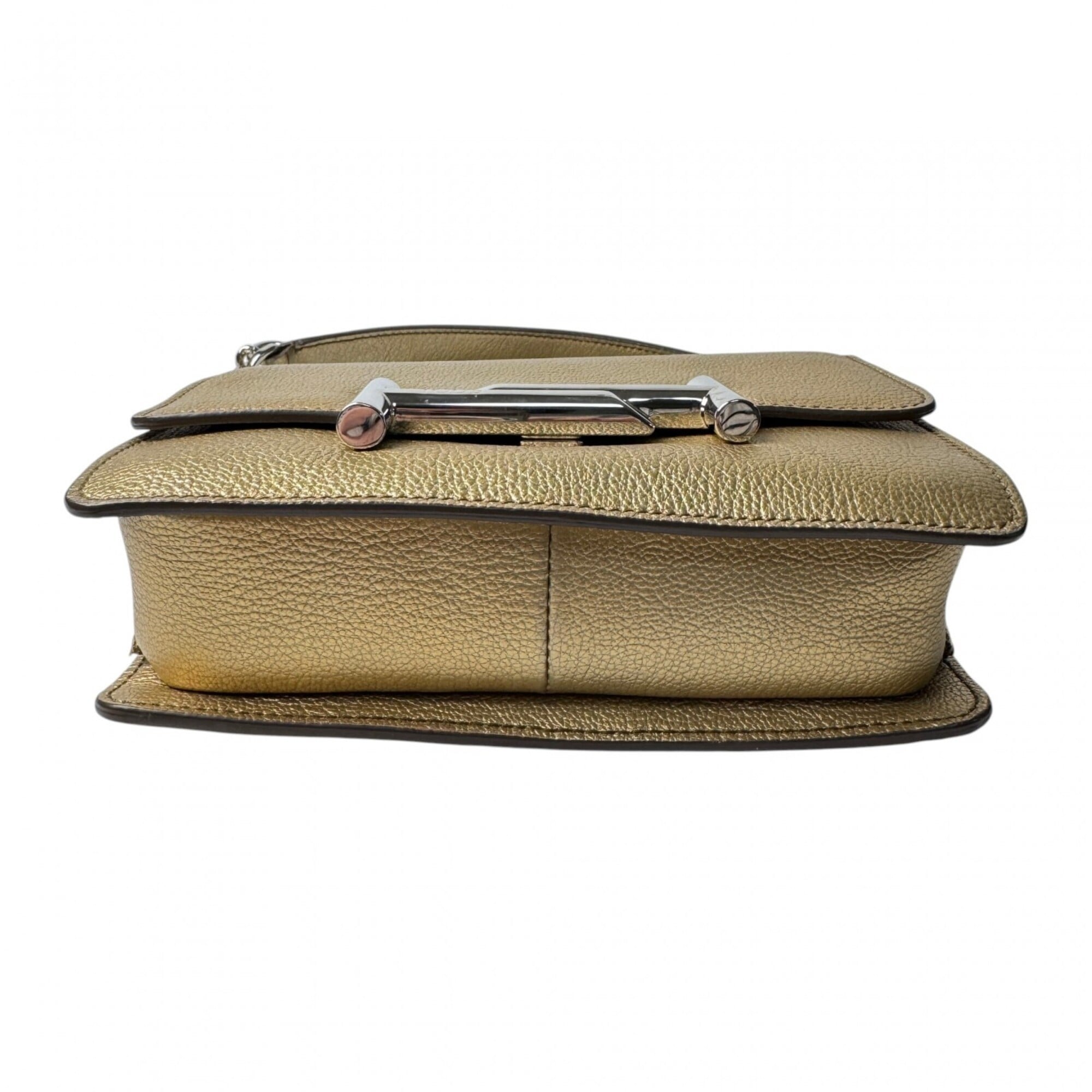 Tod's Gold Leather Shoulder Bag (Pre-Owned)