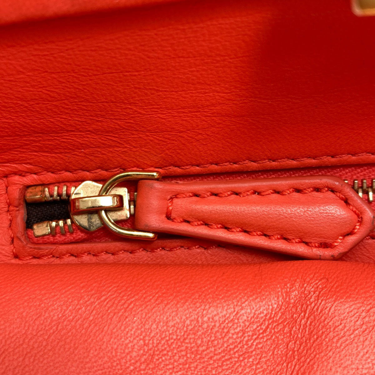 Fendi Orange Leather Handbag (Pre-Owned)