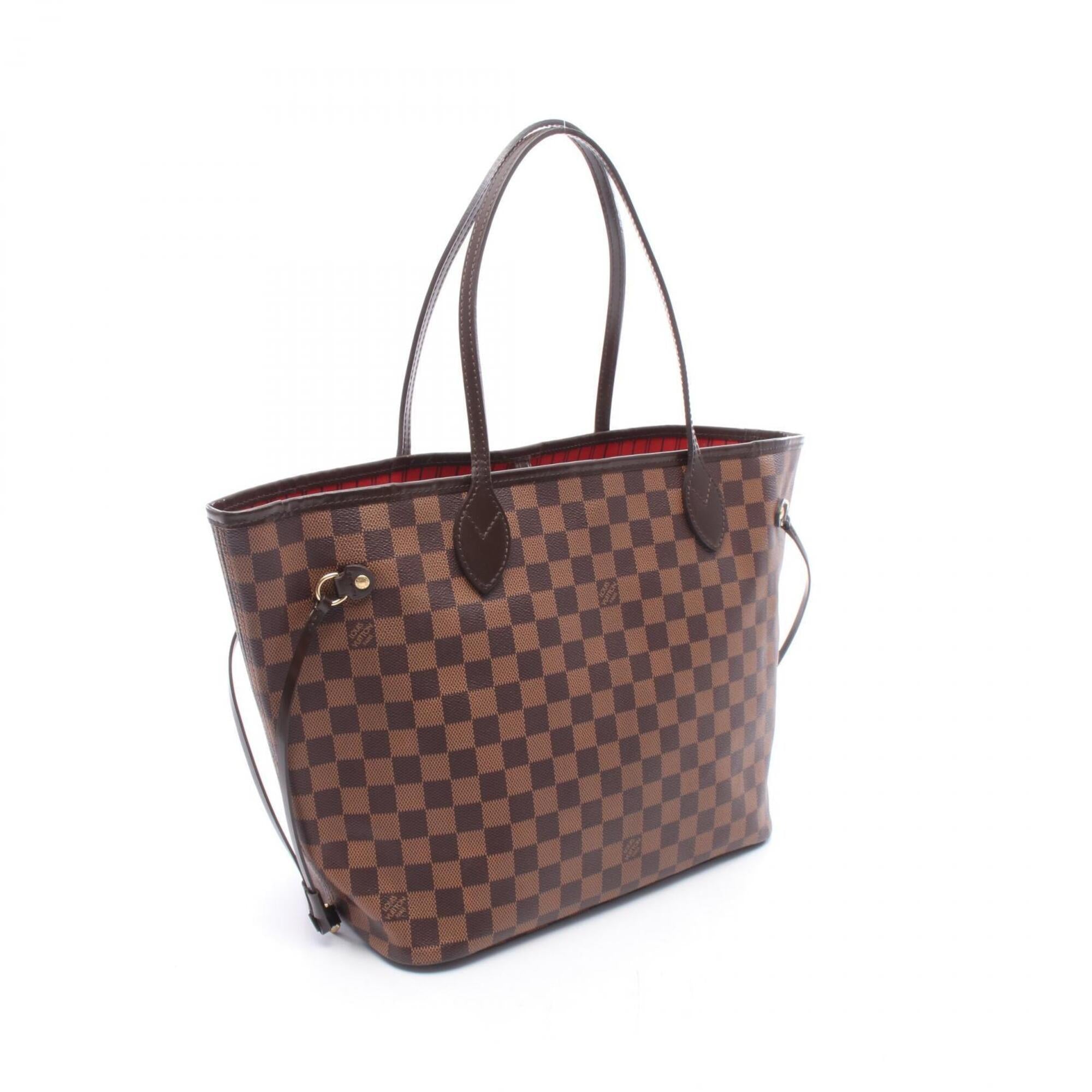 Louis Vuitton Brown Coated Canvas Leather Handbag Tote Bag (Pre-Owned)