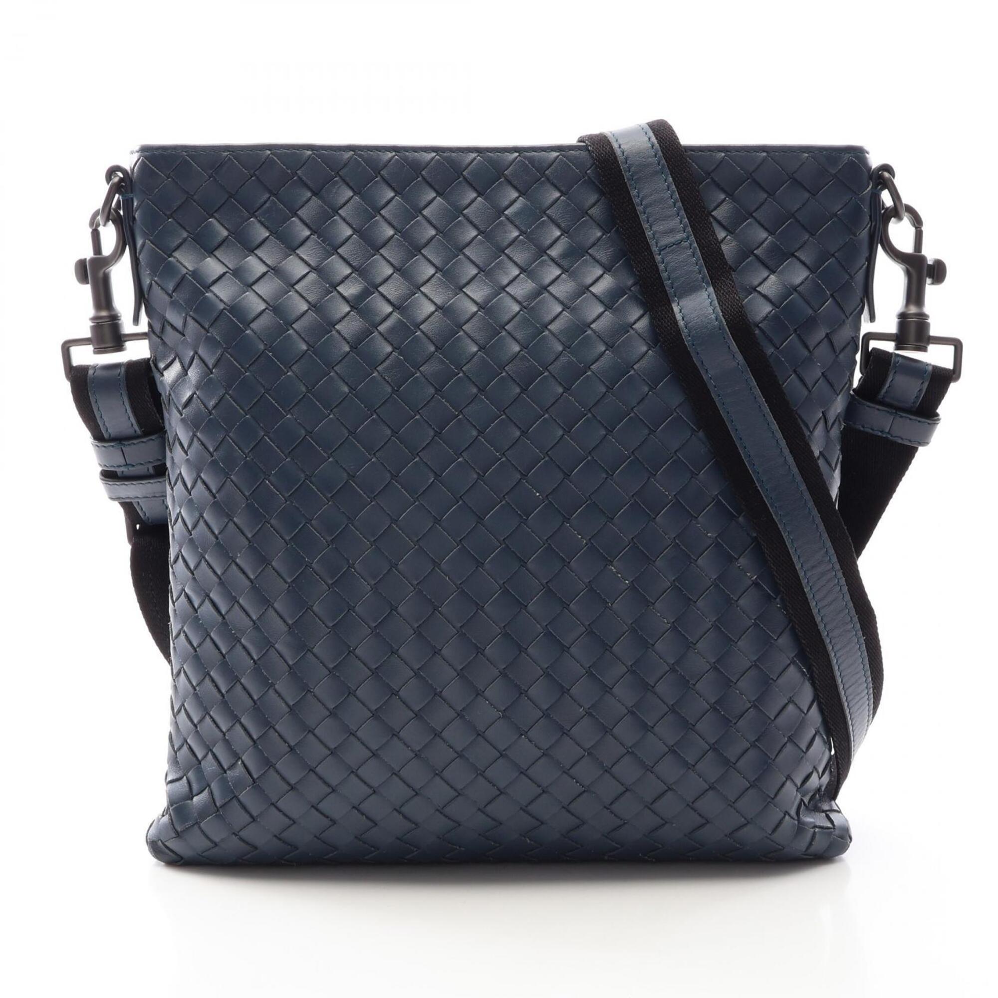 Bottega Veneta Green Leather Handbag Shoulder Bag (Pre-Owned)
