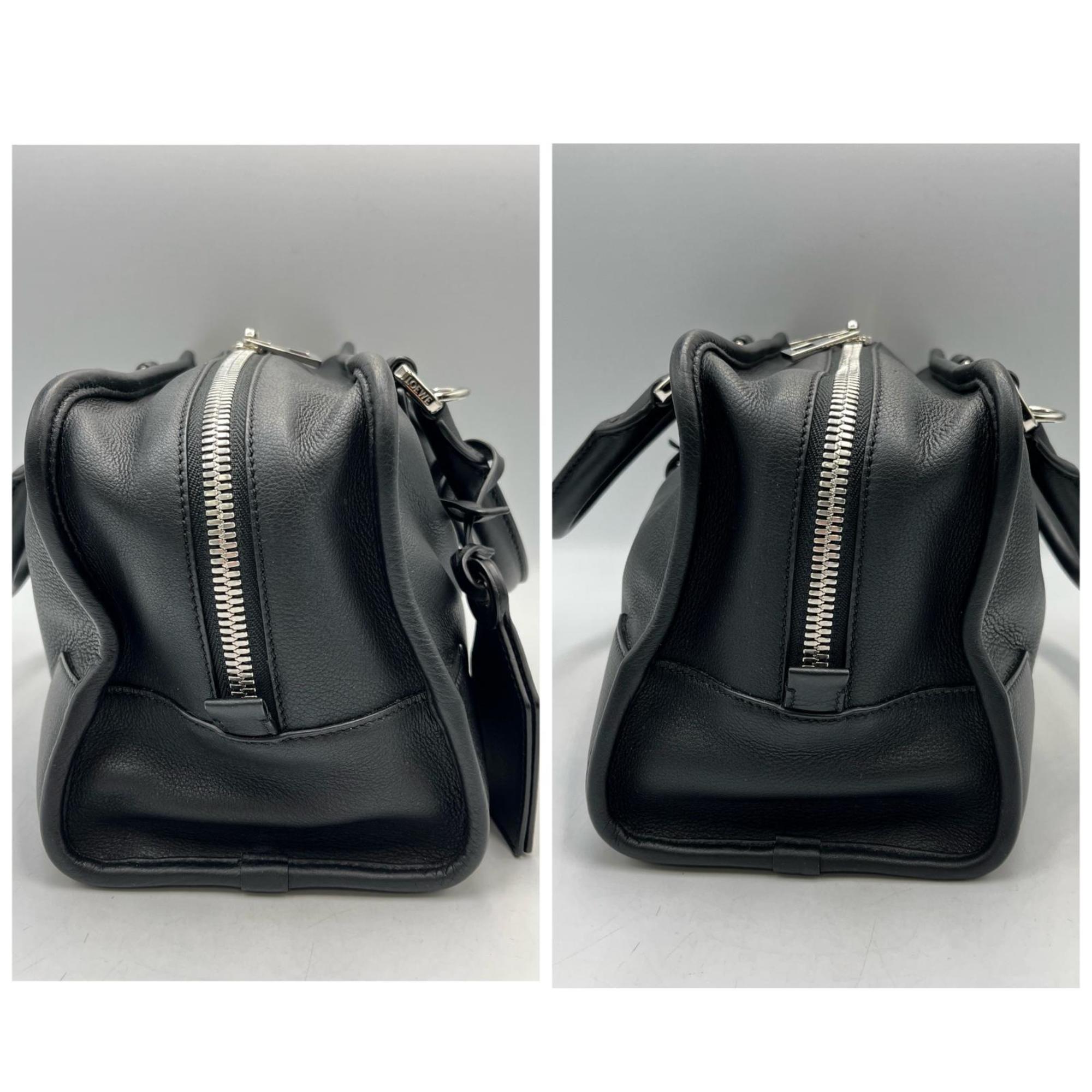 Loewe Black Leather Handbag Shoulder Bag (Pre-Owned)