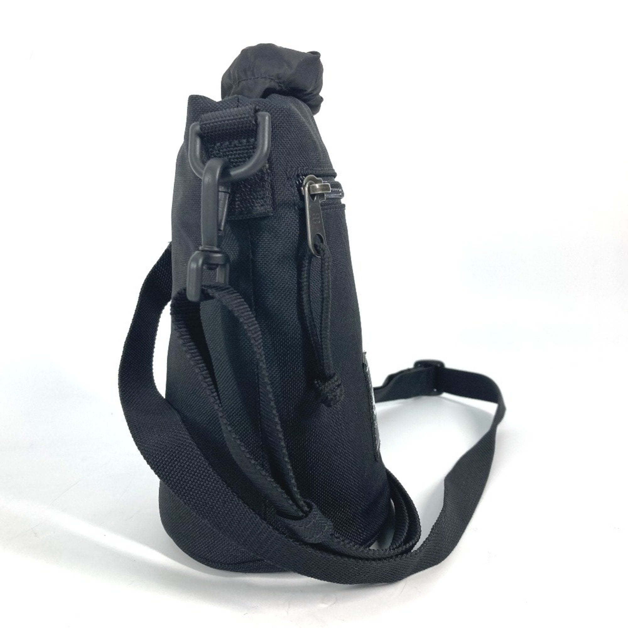 Balenciaga Black White Nylon Leather Pochette Shoulder Bag (Pre-Owned)