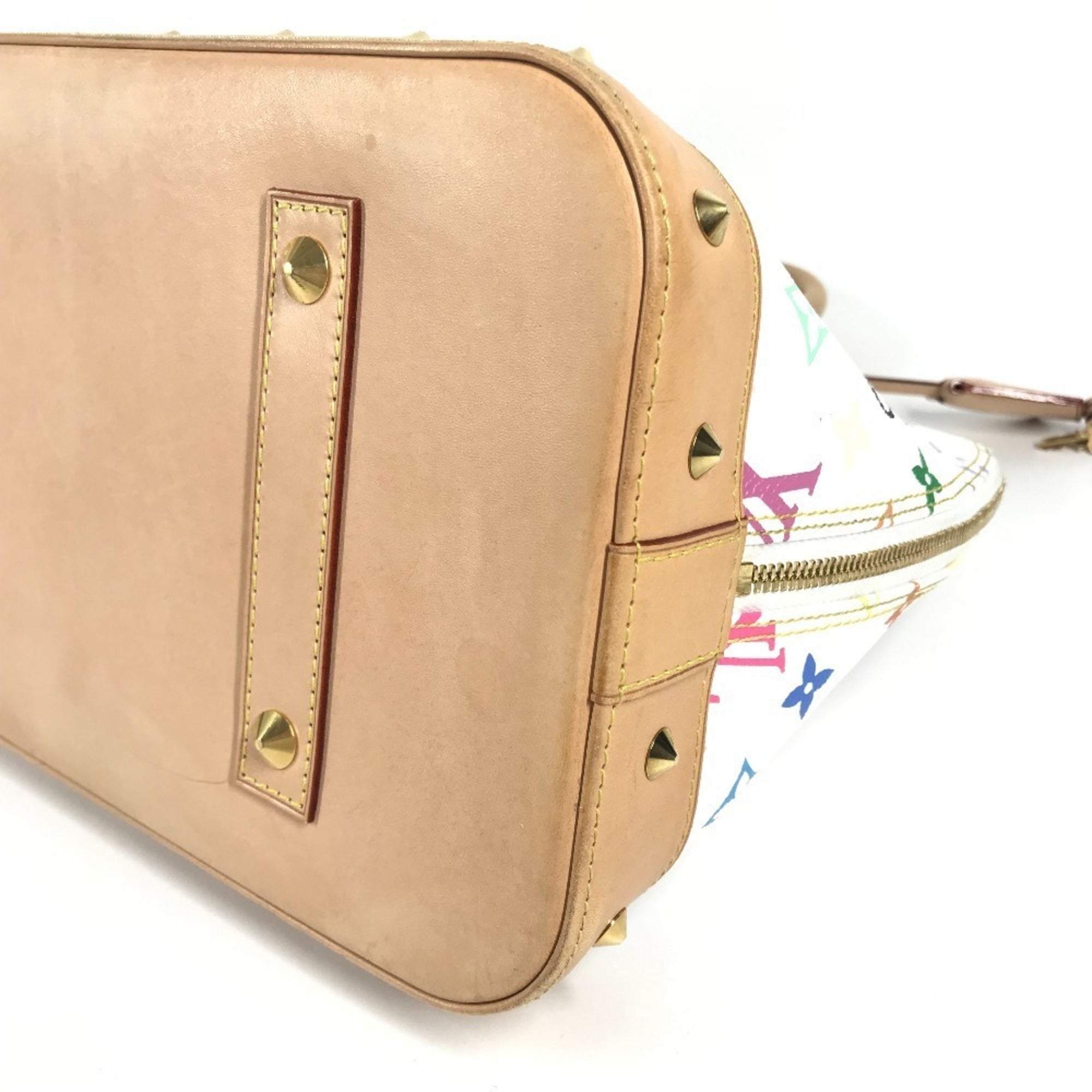 Louis Vuitton Blanc Monogram Multicolore Handbag Tote Bag (Pre-Owned)