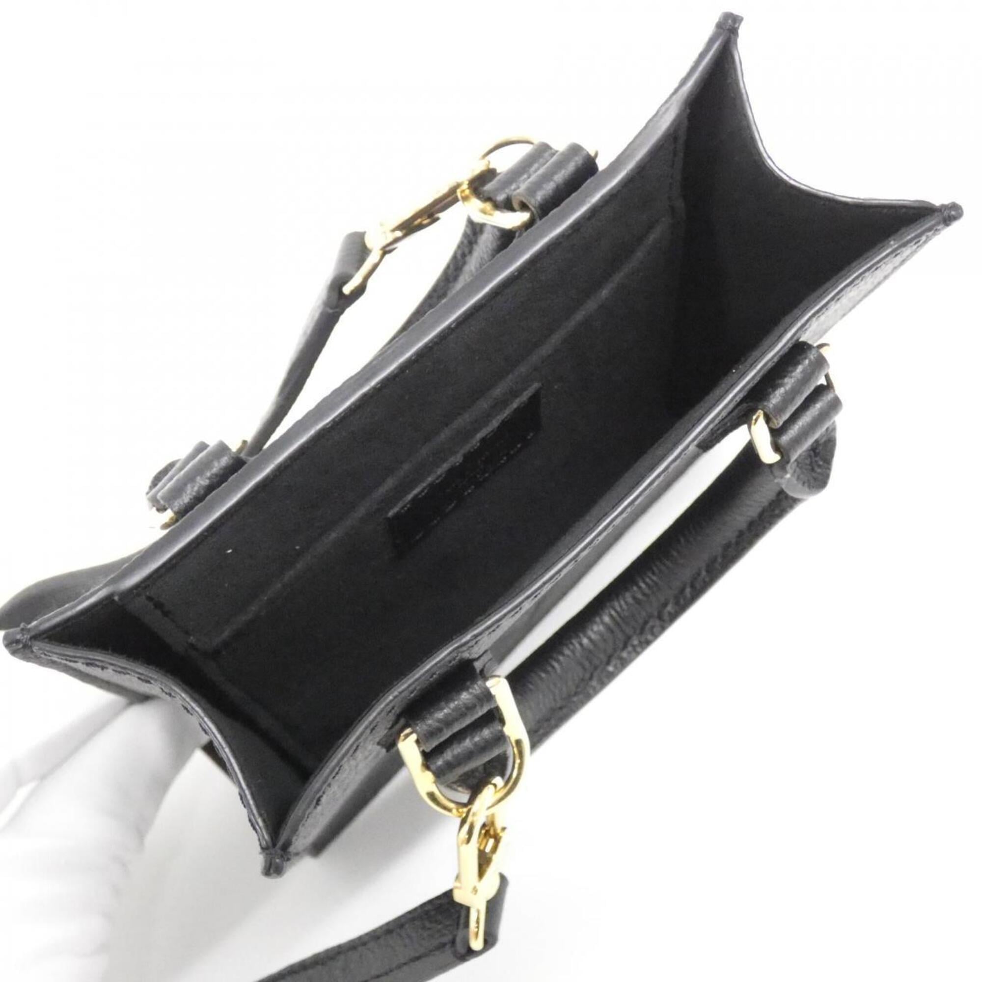 Louis Vuitton Black Leather Handbag (Pre-Owned)