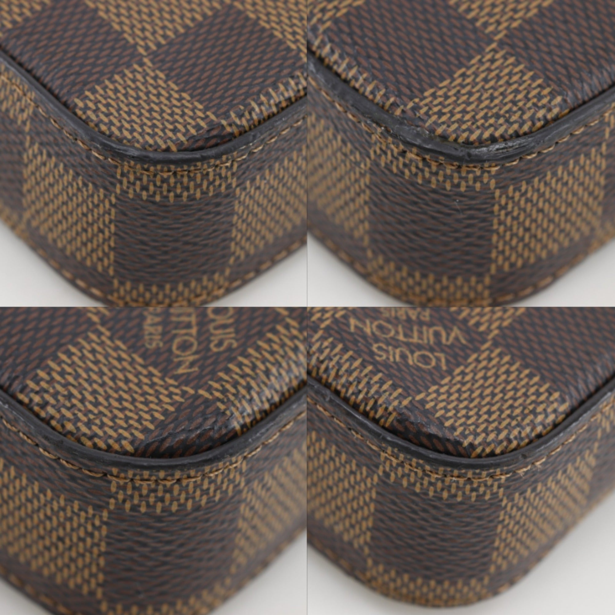 Louis Vuitton Brown Damier Canvas Pochette Pouch Shoulder Bag (Pre-Owned)