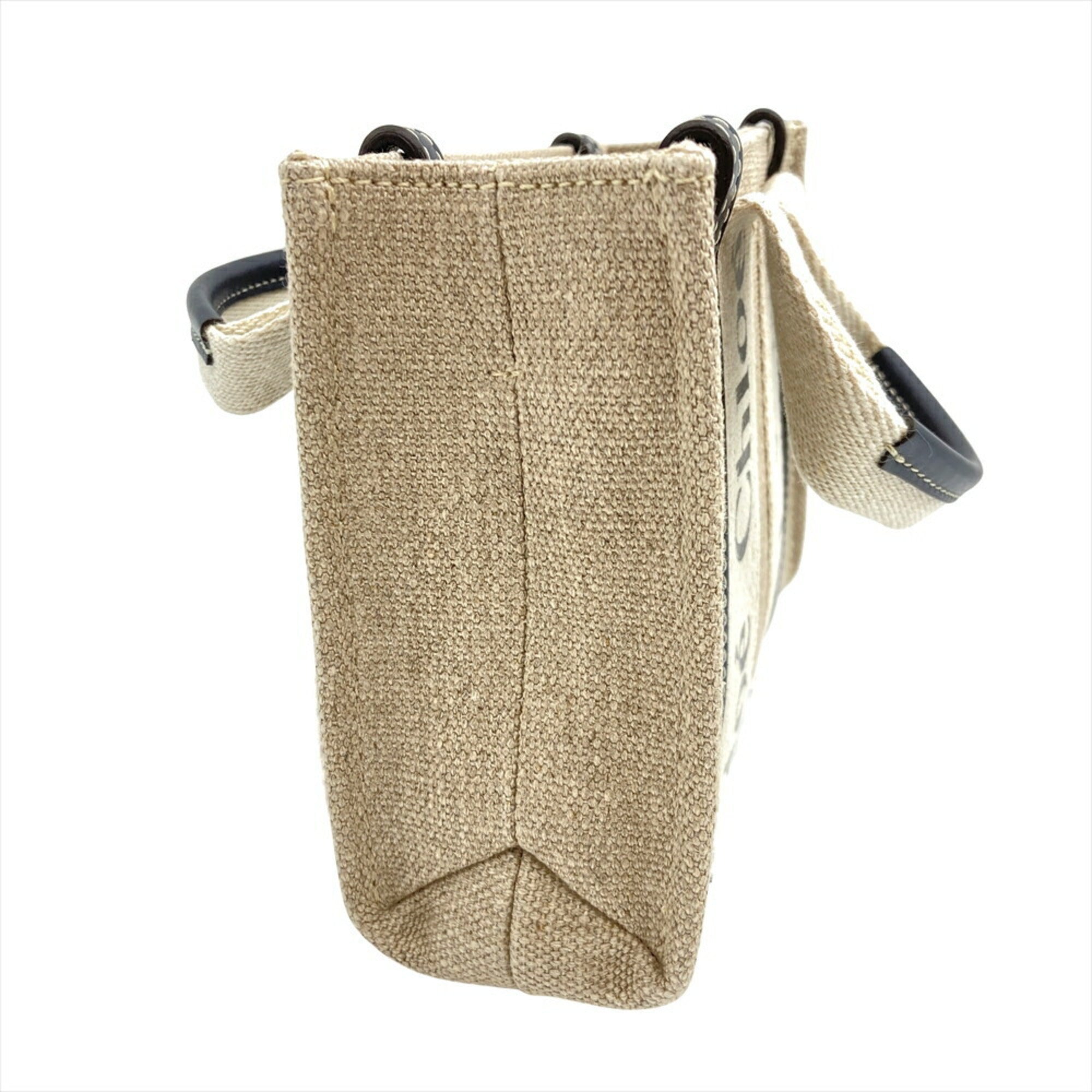 Chloé Beige Linen Shoulder Bag (Pre-Owned)