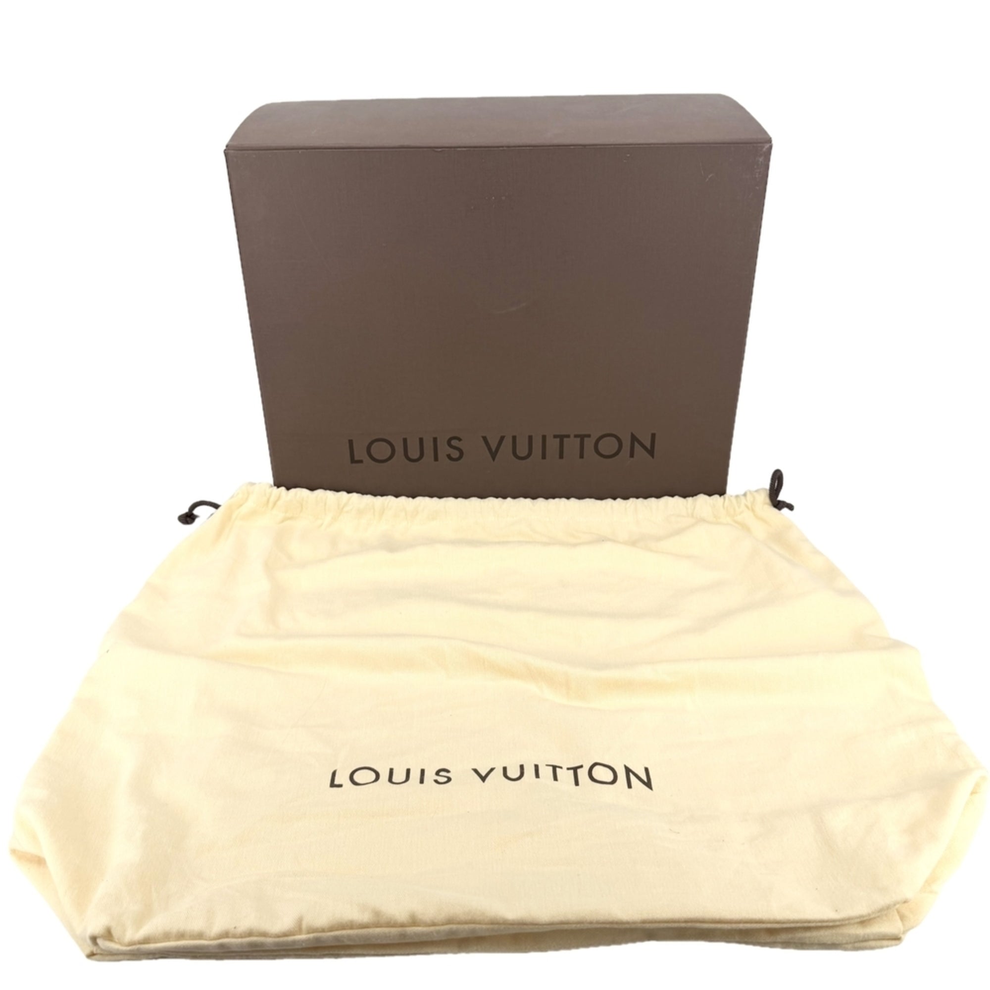 Louis Vuitton Brown White Damier Canvas Handbag Tote Bag (Pre-Owned)