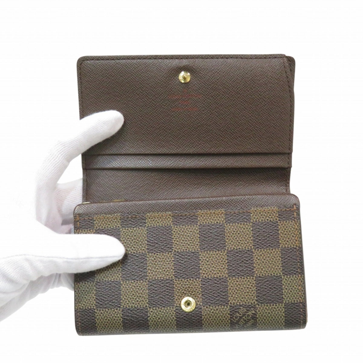 Louis Vuitton Damier Brown Damier Canvas Damier Canvas Wallet (Bi-Fold) (Pre-Owned)