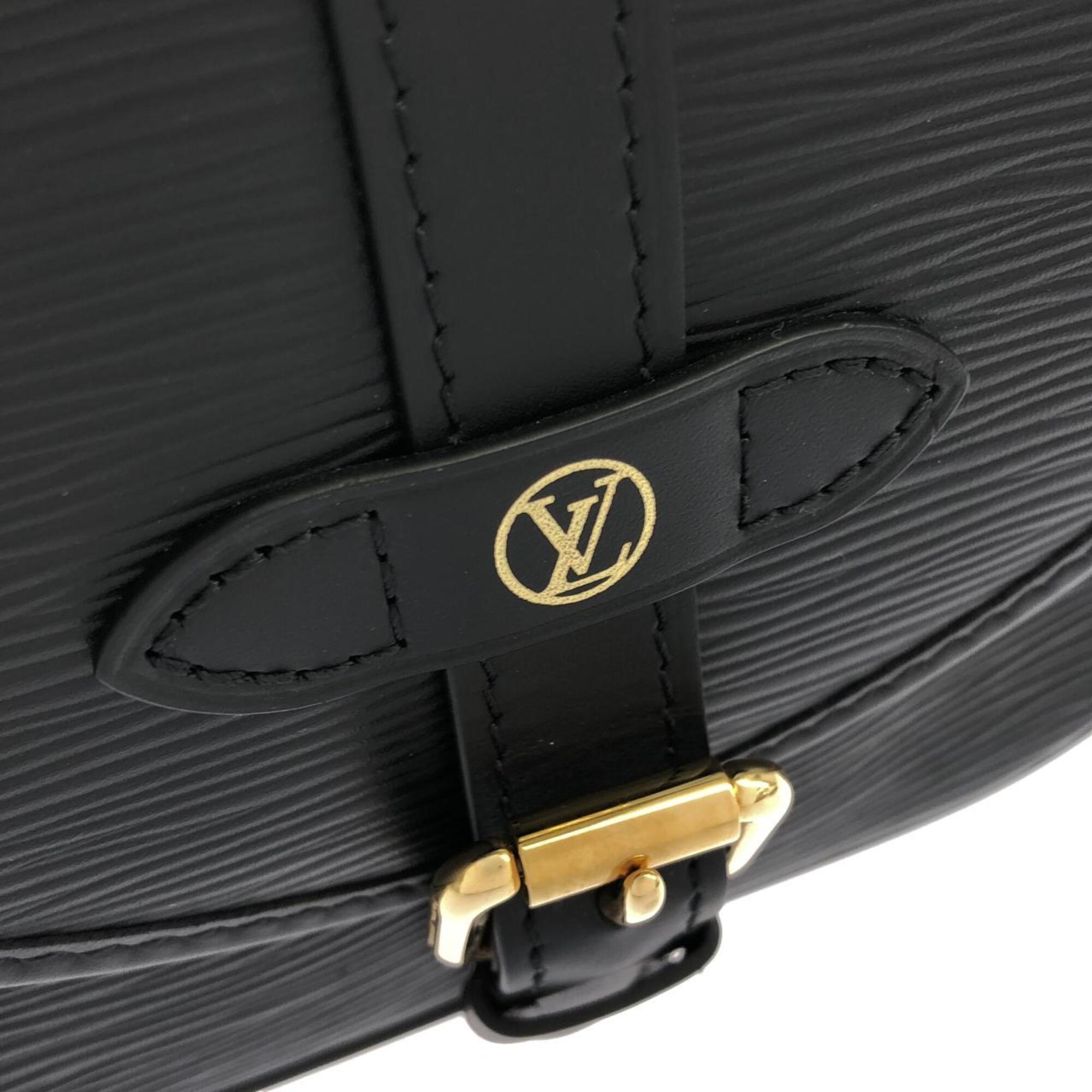 Louis Vuitton Black Leather Shoulder Bag (Pre-Owned)