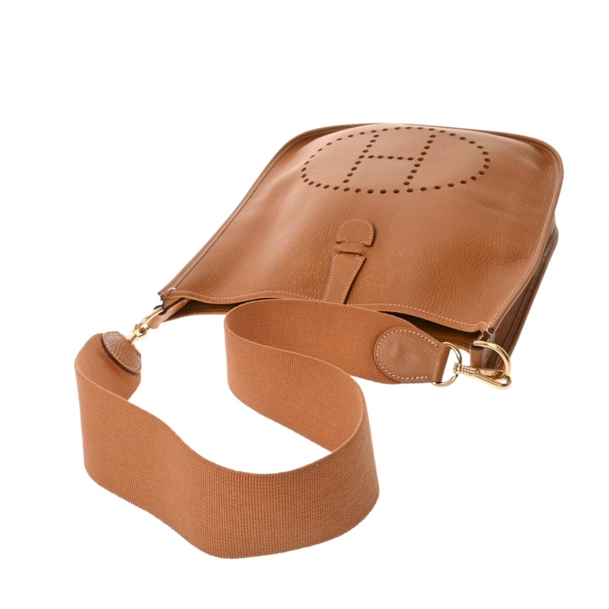 Hermes Evelyne Natural Ardennes Leather Shoulder Bag (Pre-Owned)