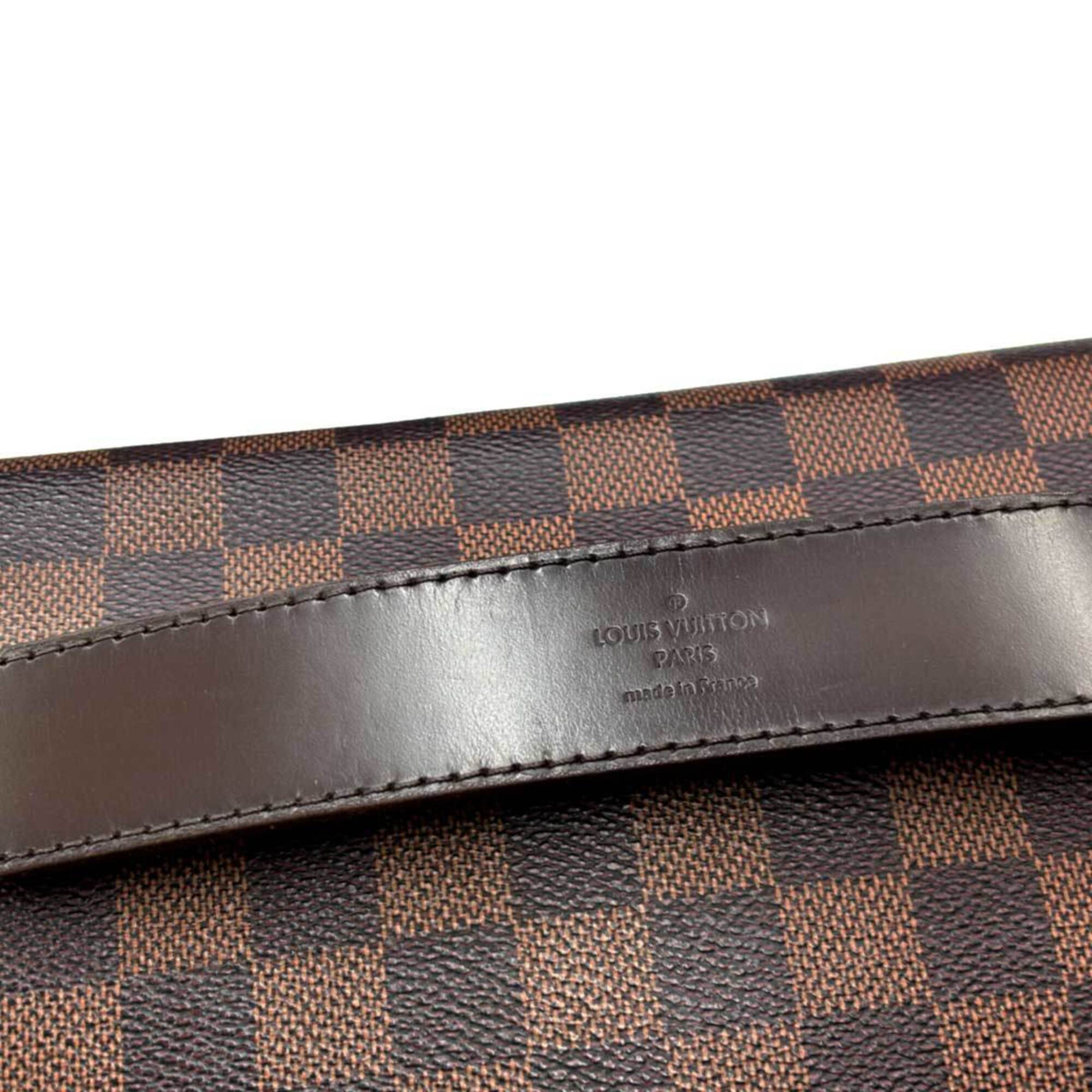 Louis Vuitton Brown Ebene Damier Canvas Handbag Shoulder Bag (Pre-Owned)
