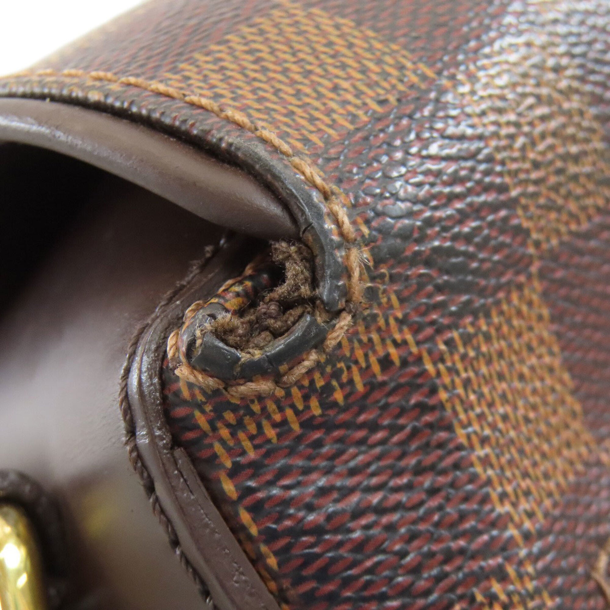 Louis Vuitton Damier Damier Canvas Ebene Damier Canvas Shoulder Bag (Pre-Owned)