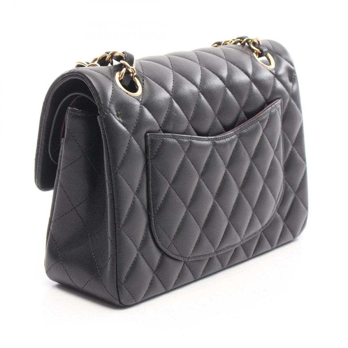 Chanel Black Leather Handbag Shoulder Bag (Pre-Owned)