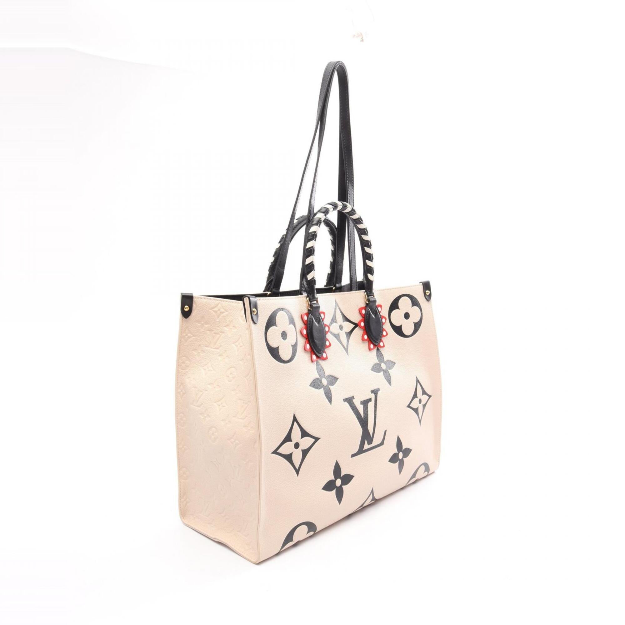 Louis Vuitton Beige Black Monogram Empreinte Handbag Shoulder Bag (Pre-Owned)