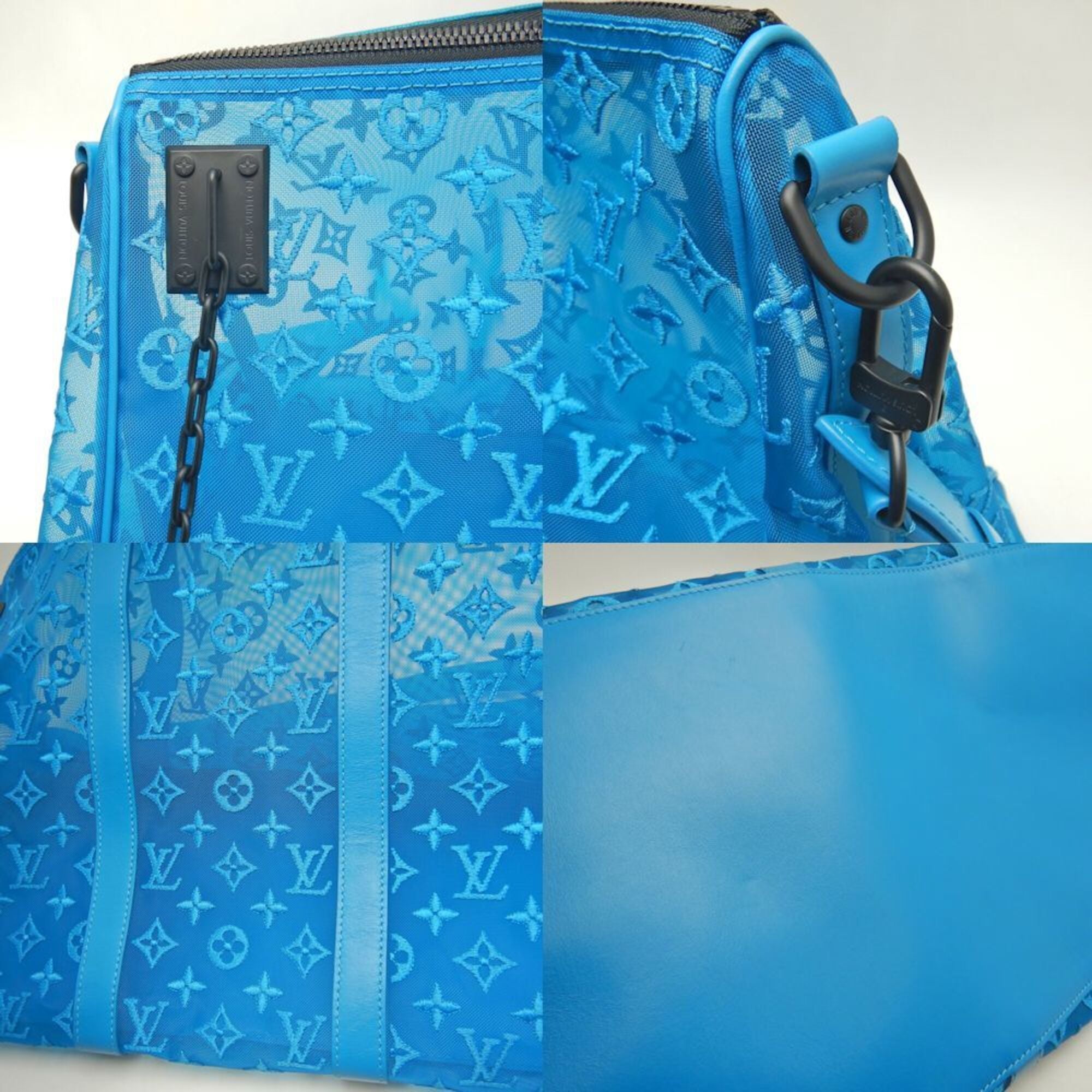 Louis Vuitton Turquoise Monogram Boston Bag (Pre-Owned)