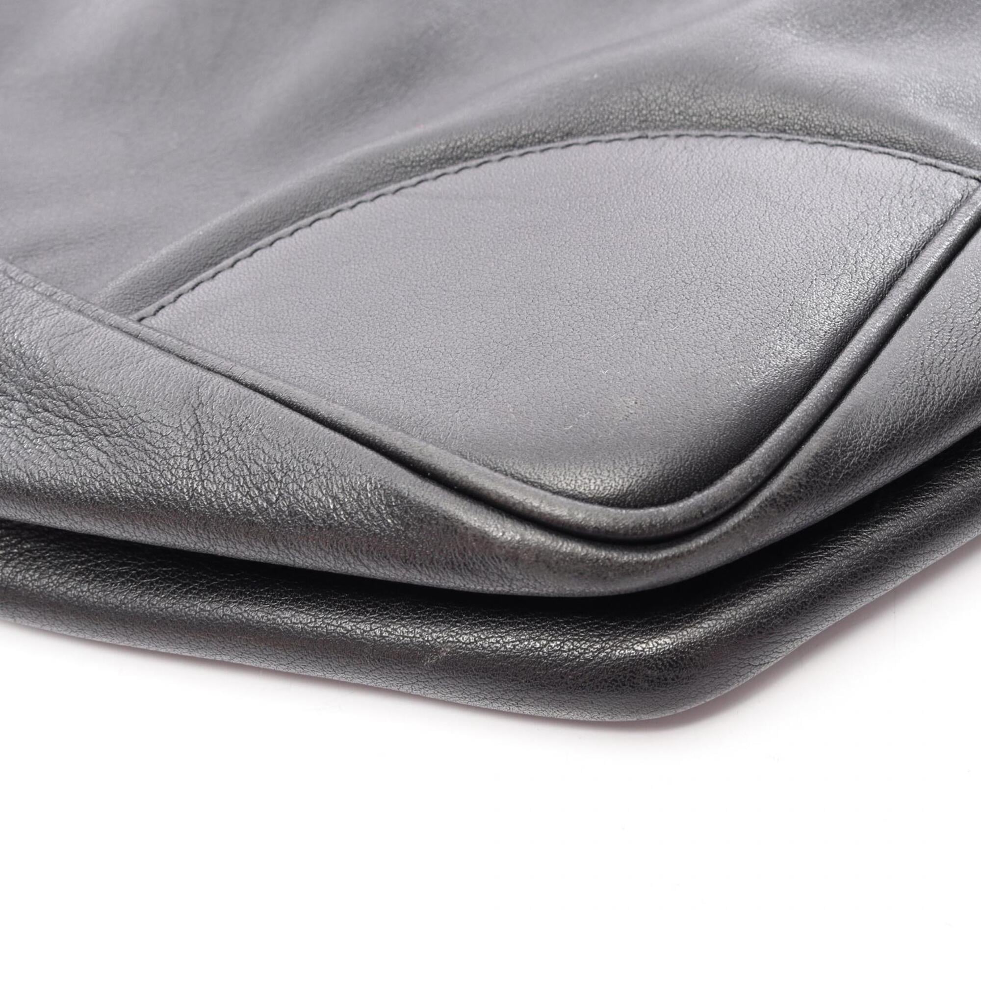 Loewe Black Leather Handbag Tote Bag (Pre-Owned)