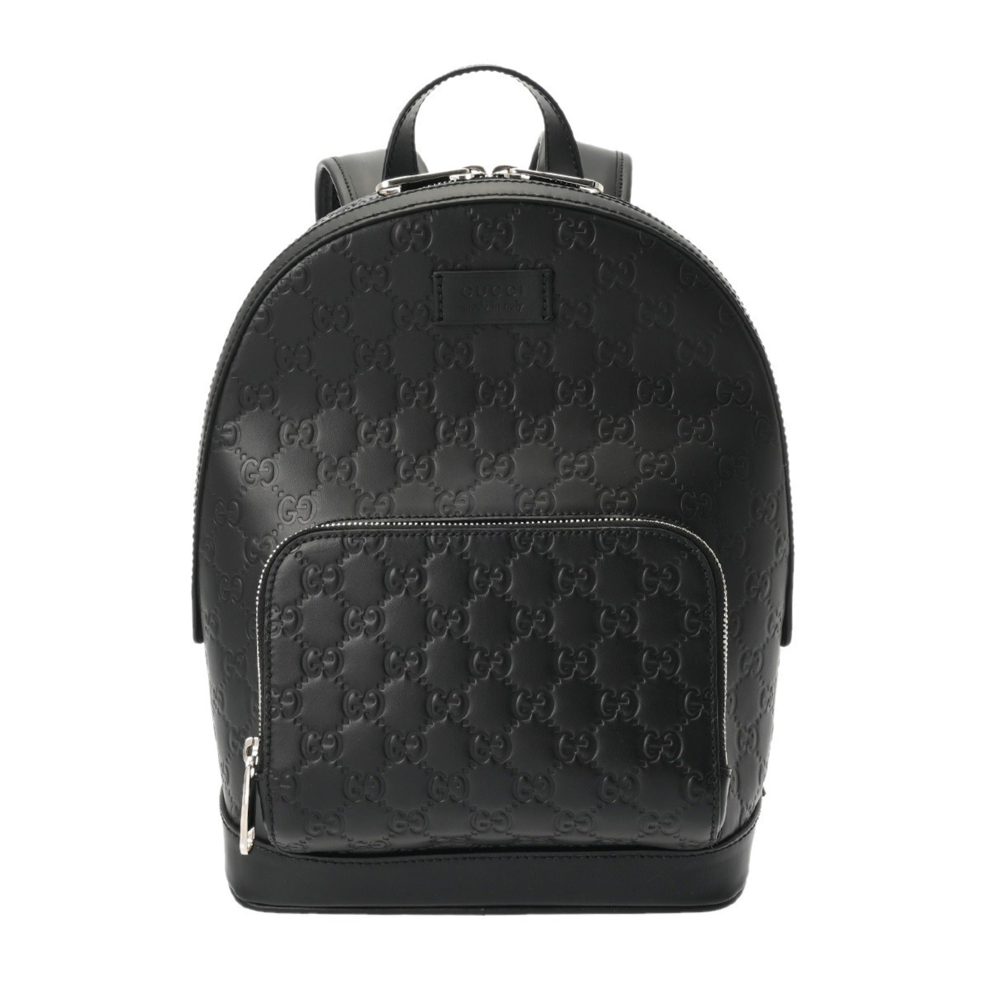 Gucci Black Leather Nylon Backpack (Pre-Owned)