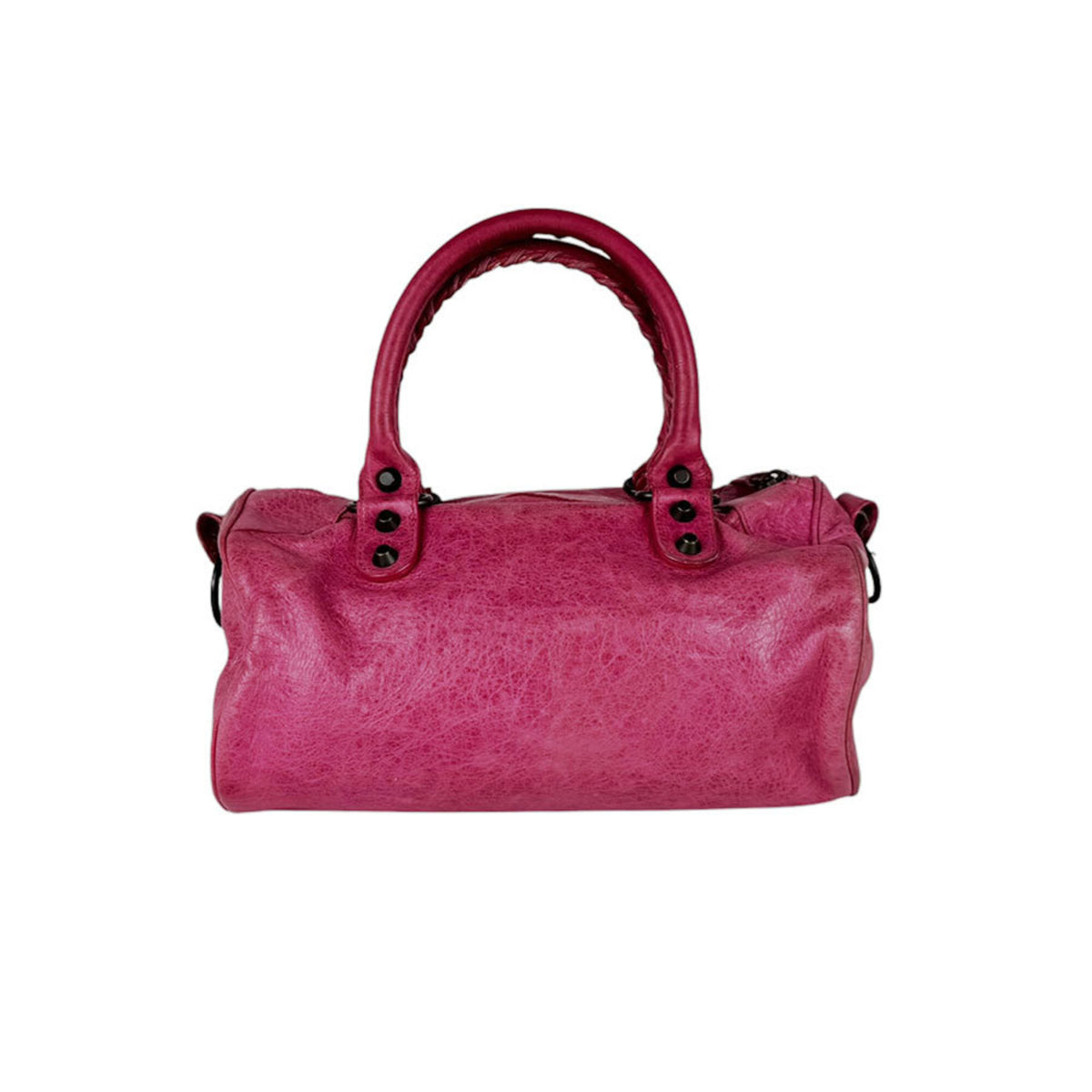 Balenciaga Pink Leather Handbag Shoulder Bag (Pre-Owned)