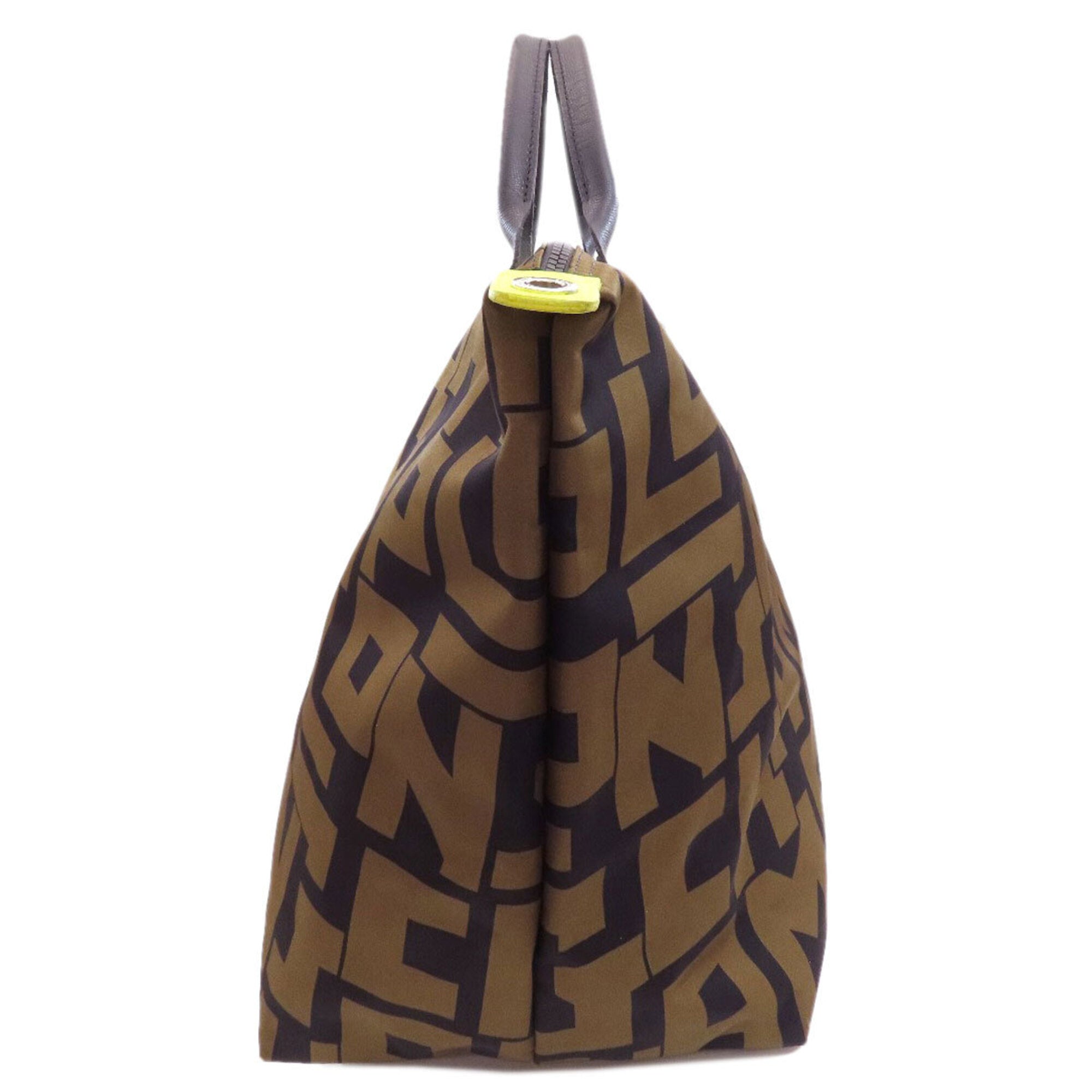 Longchamp Le Pliage Black Khaki Nylon Tote Bag (Pre-Owned)